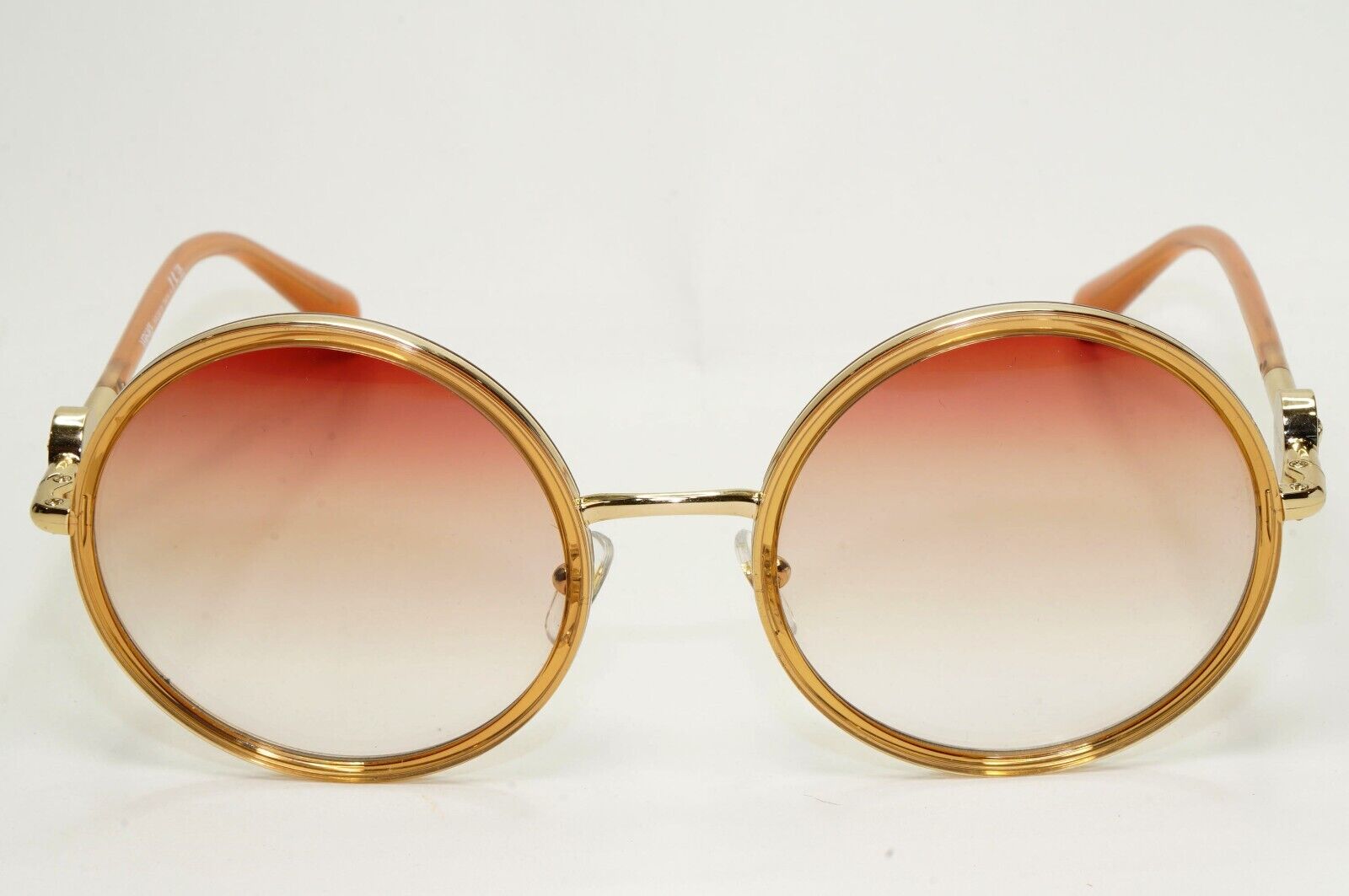 Versace Sunglasses Round Gold Transparent Brown Gradient MOD VE 2229 1252/0P