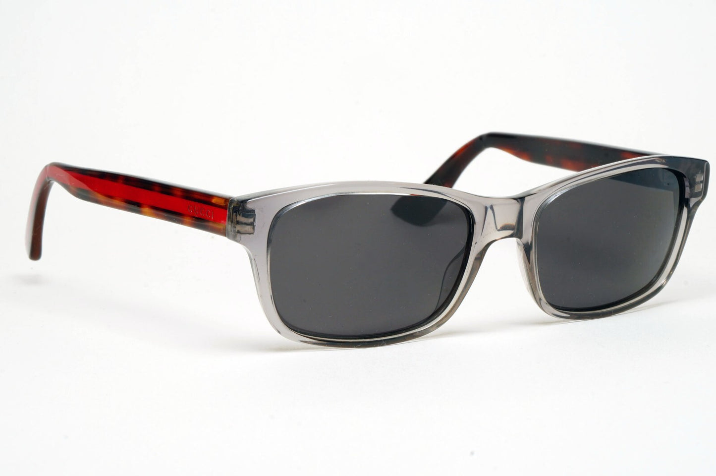 Gucci Sunglasses 2017 Grey Black Brown Red Square GG0006O 008 55mm 100325