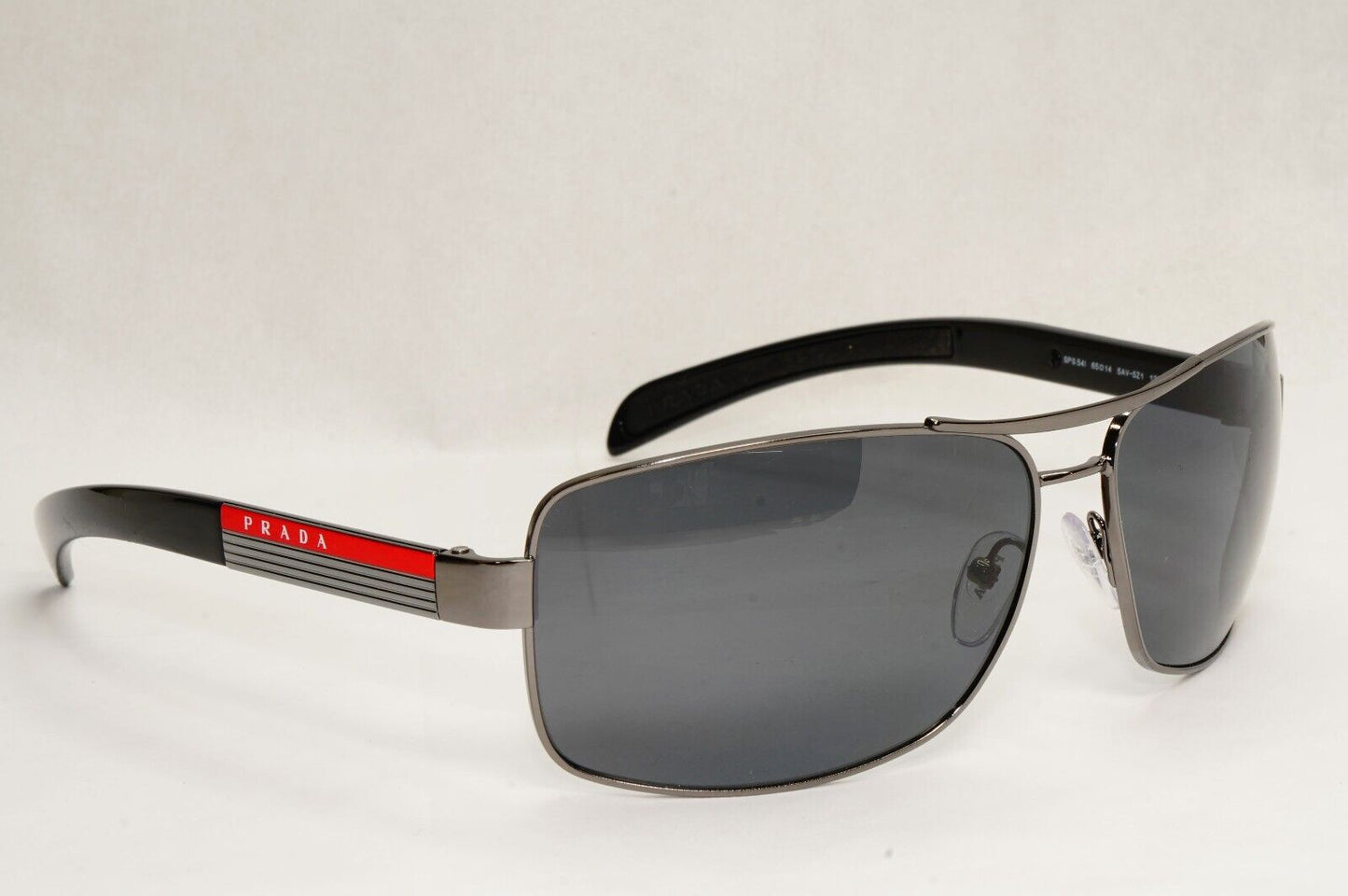 Prada Sunglasses Polarised Navigator Gunmetal Black PS54IS SPS 54I 5AV-5Z1 [a]
