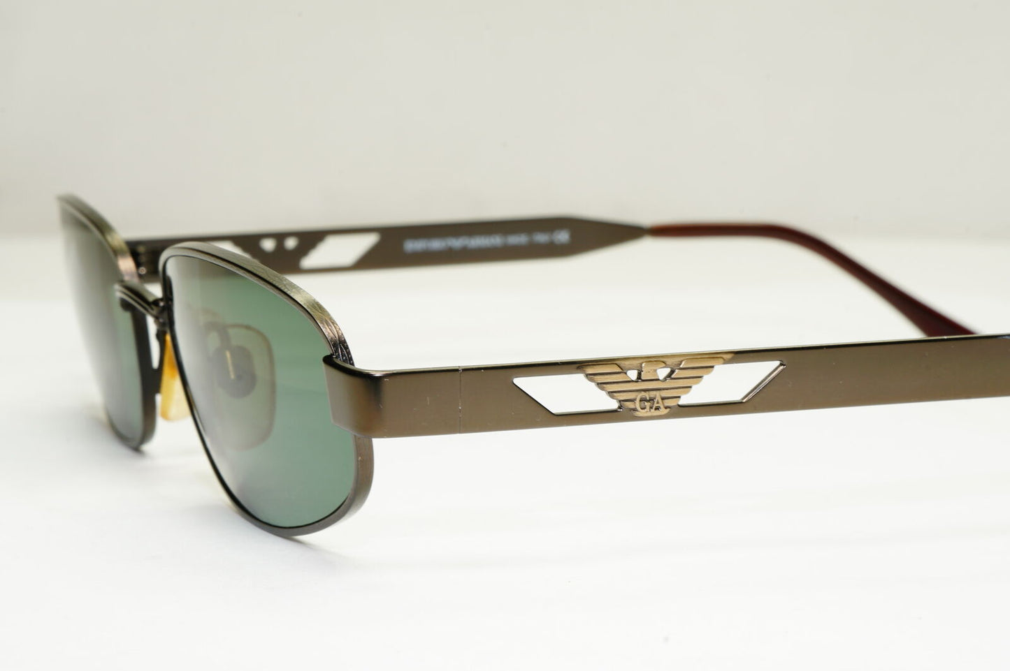 Emporio Armani Sunglasses 1997 Vintage Rectangle Bronze Green 034-S 924/29