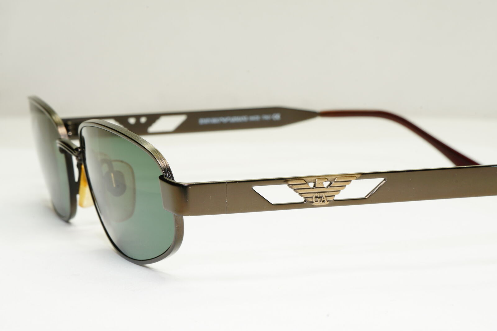 Emporio Armani Sunglasses 1997 Vintage Rectangle Bronze Green 034-S 924/29