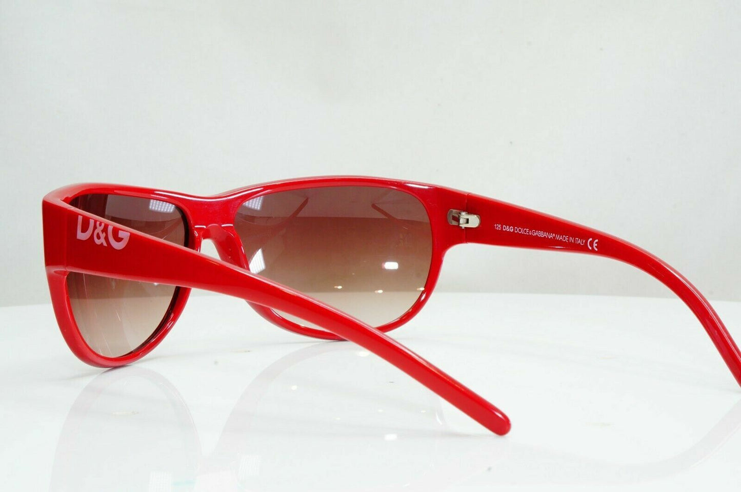 Authentic DOLCE & GABBANA Mens Womens Vintage Sunglasses Red DG 2213 482 27308