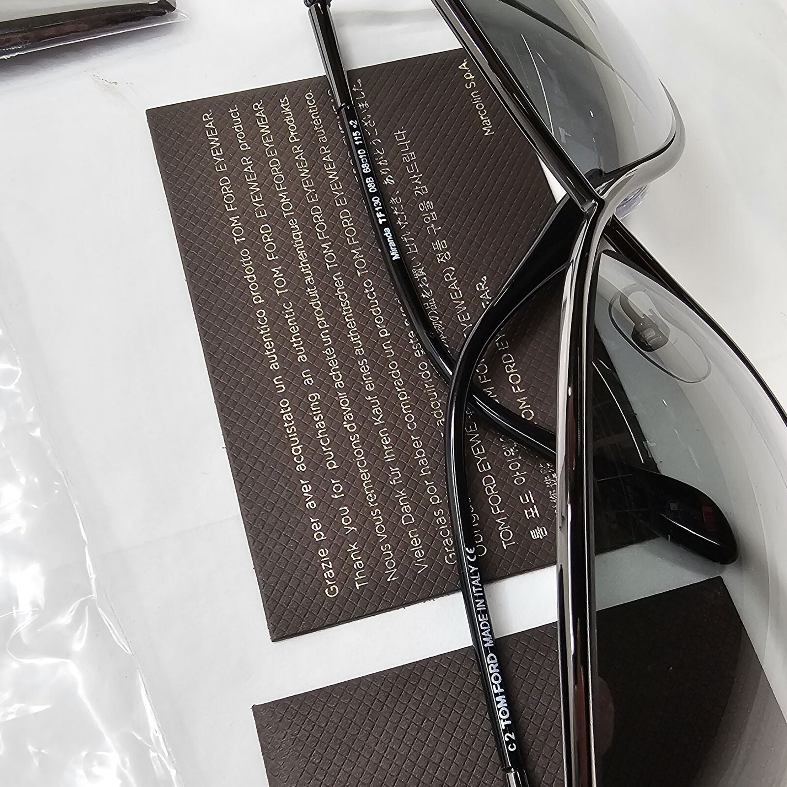Tom Ford Sunglasses Miranda Gunmetal Gradient Grey Smoke Metal FT0130 TF 130 08B