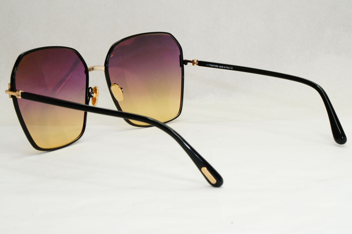 Tom Ford Sunglasses Claudia-02 Black Mauve Brown Gradient FT0839 TF 839 01B