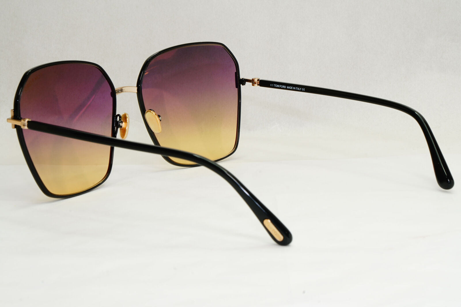 Tom Ford Sunglasses Claudia-02 Black Mauve Brown Gradient FT0839 TF 839 01B