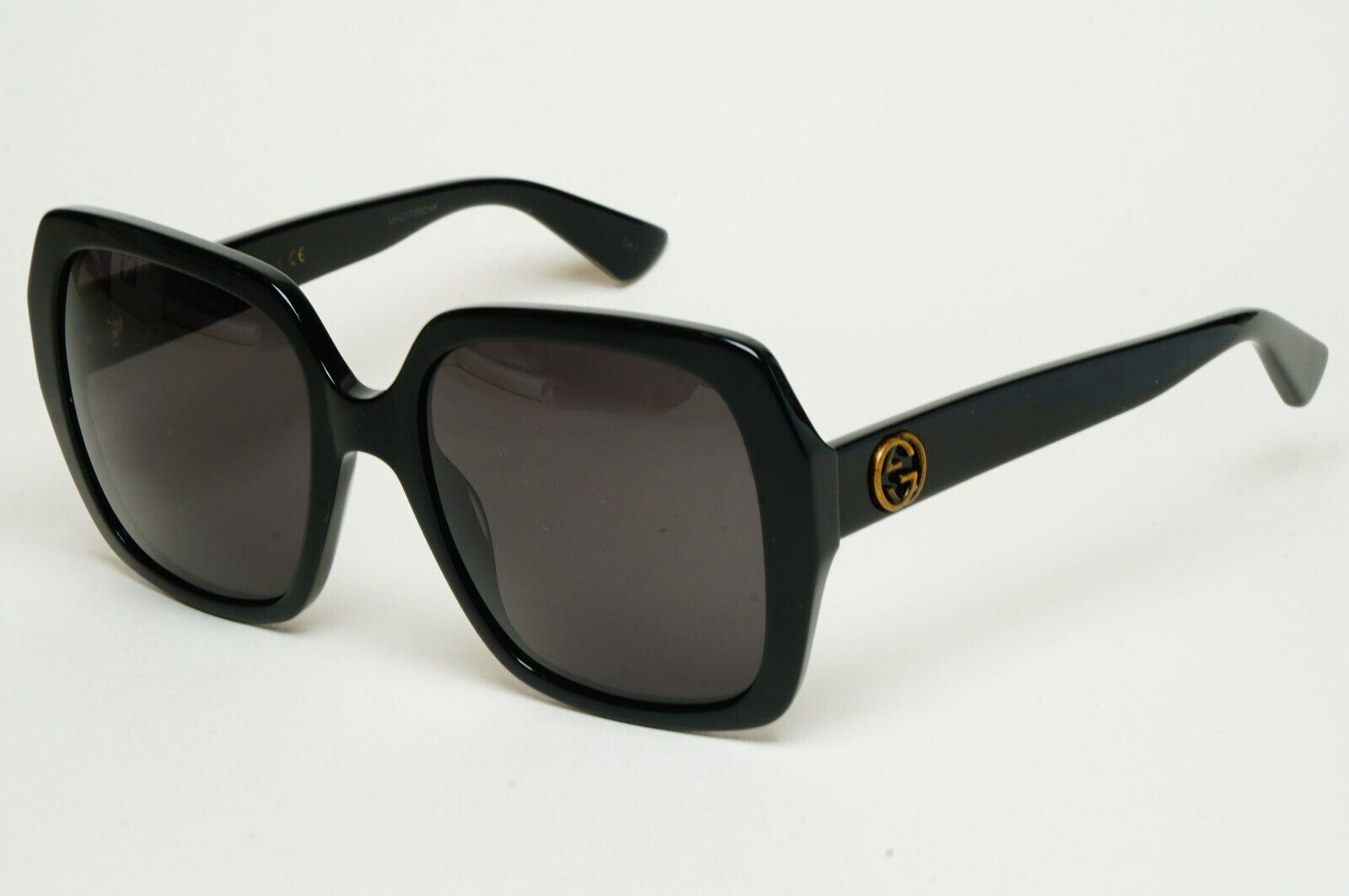 Gucci Sunglasses 2017 Bee Black Square Oversized Large GG0096S 001 120125