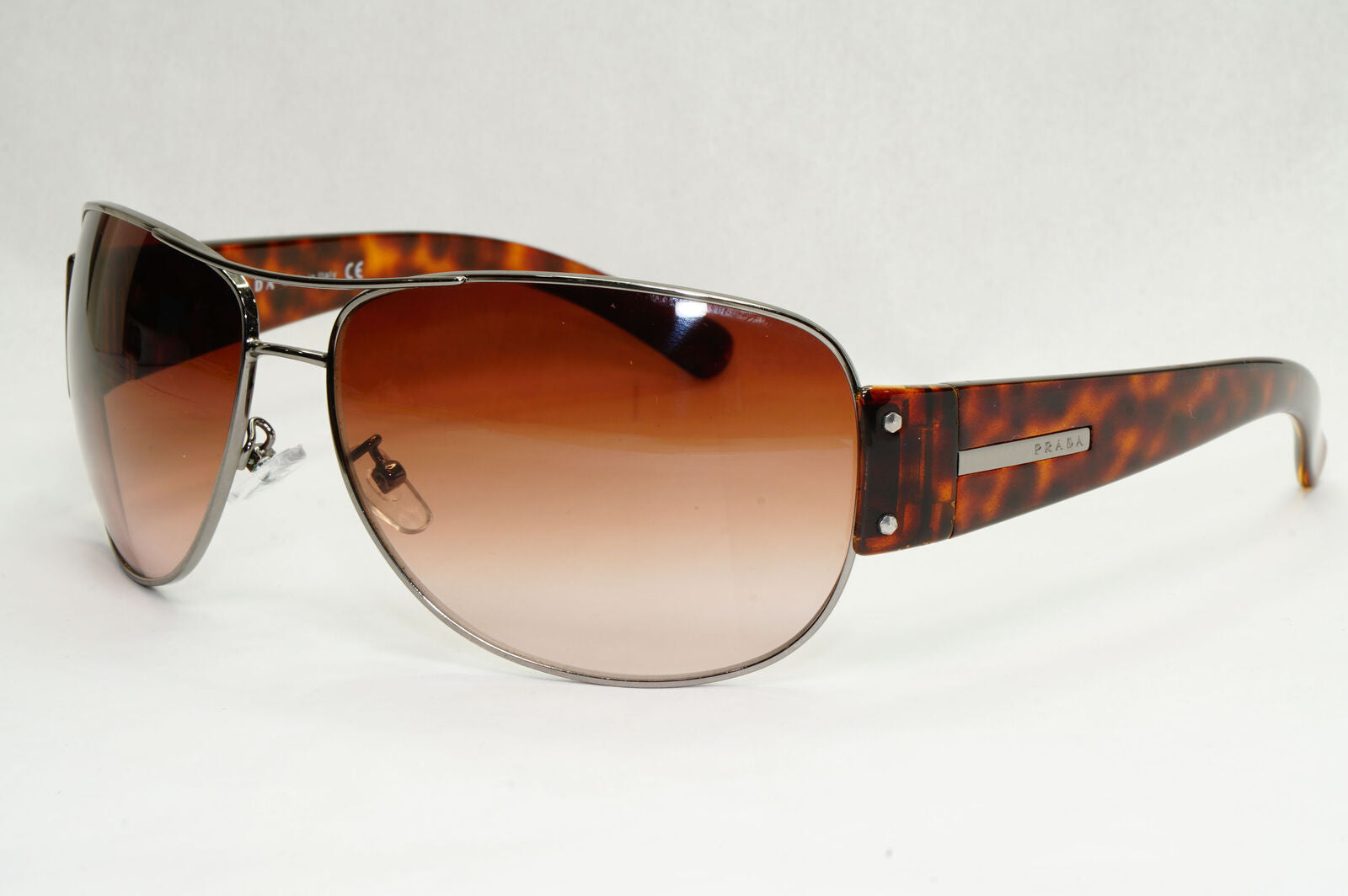 Prada Sunglasses 2006 Vintage Brown Pilot Tortoise PR52GS SPR 52G 5AV-6S1 270124