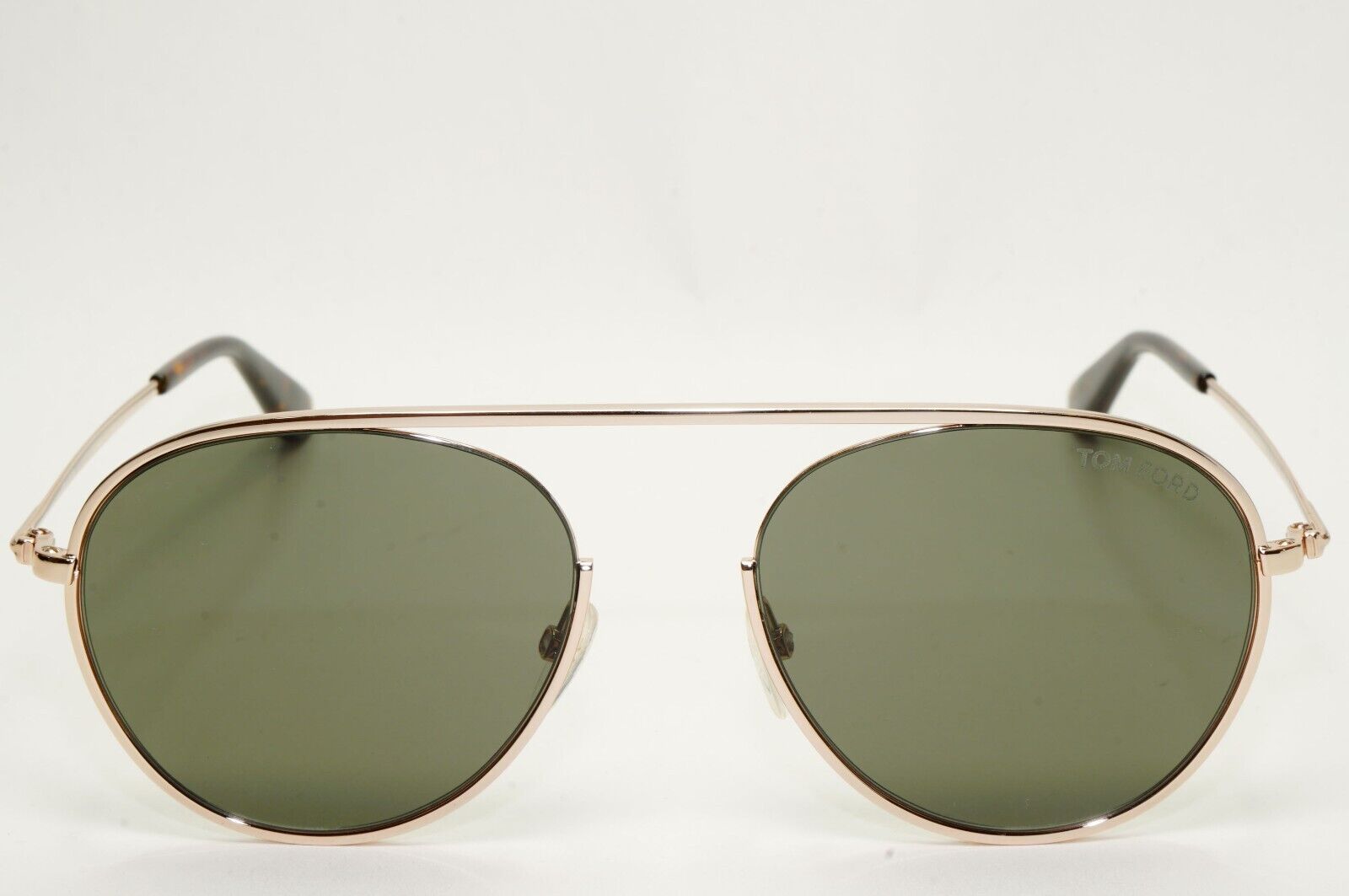 Tom Ford Sunglasses Keith-02 Gold Dark Green Metal Pilot FT0599 TF 599 28N 55mm
