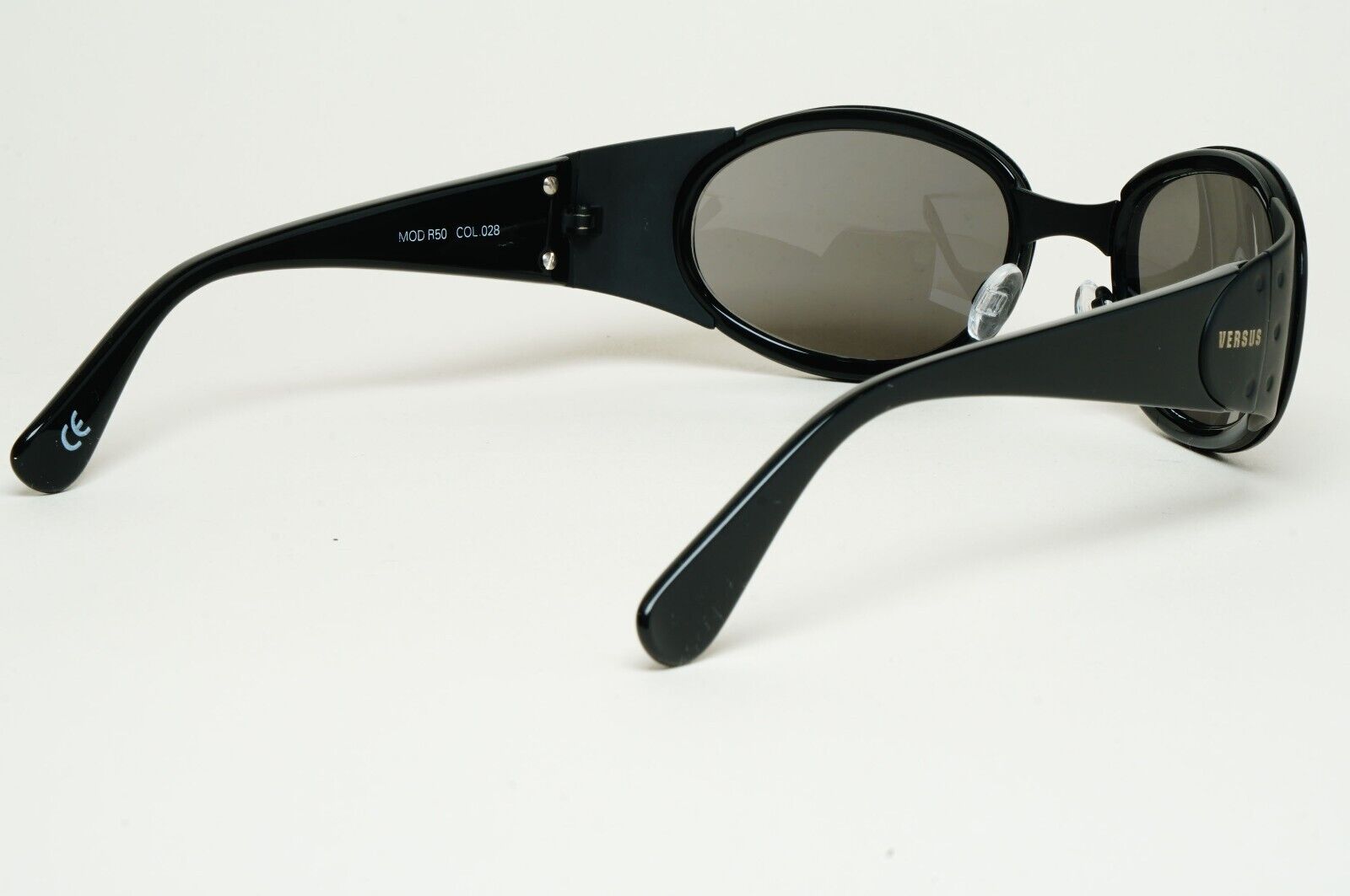Versus Sunglasses 1996 by Gianni Versace Vintage Black Grey MOD R50 COL 028