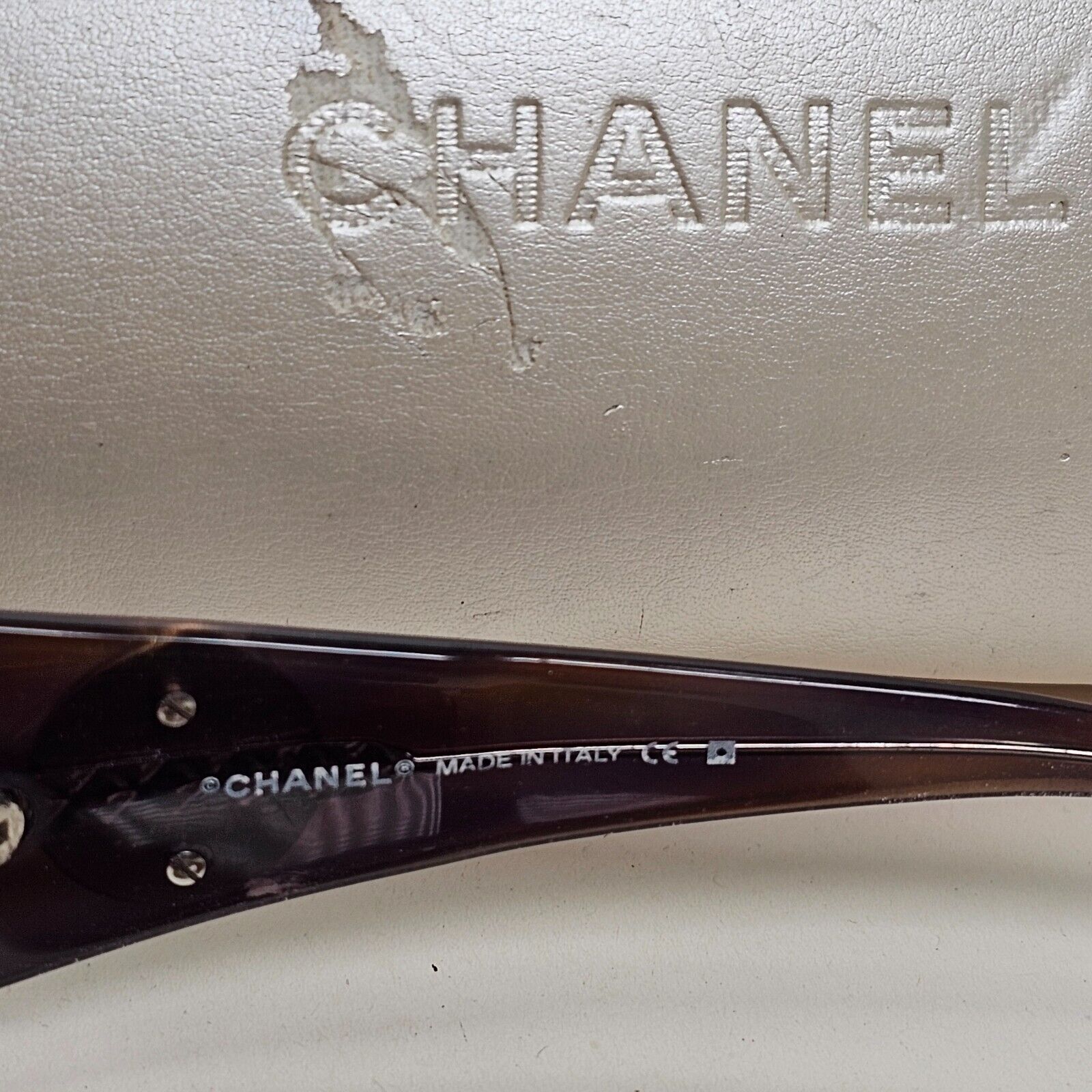 Chanel Sunglasses 2007 Vintage Pearl Brown Black 5082-H c.823/13 301024