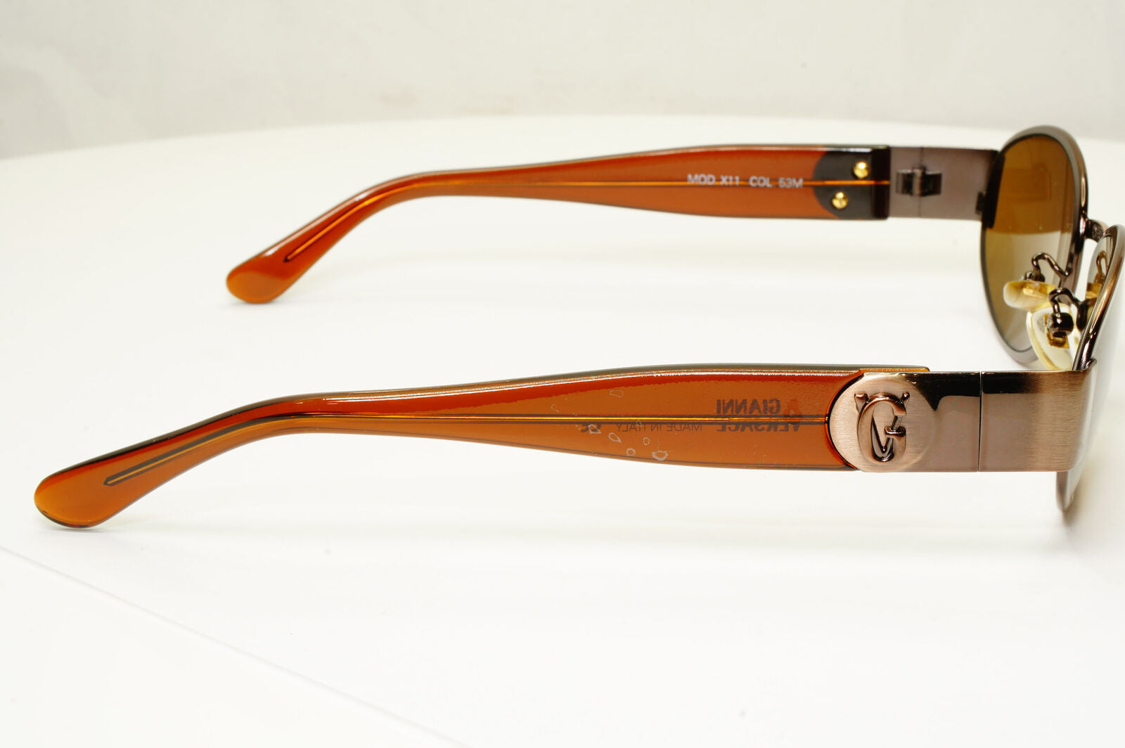 Authentic Gianni Versace Mens Vintage Sunglasses Brown MOD X11 COL 53M 35958