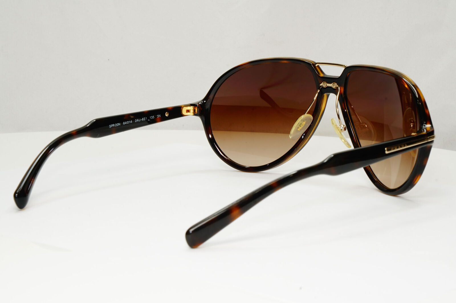 Prada 2009 Sunglasses Brown Tortoiseshell Pilot PR20NS SPR 20N 2AU-6S1 110123