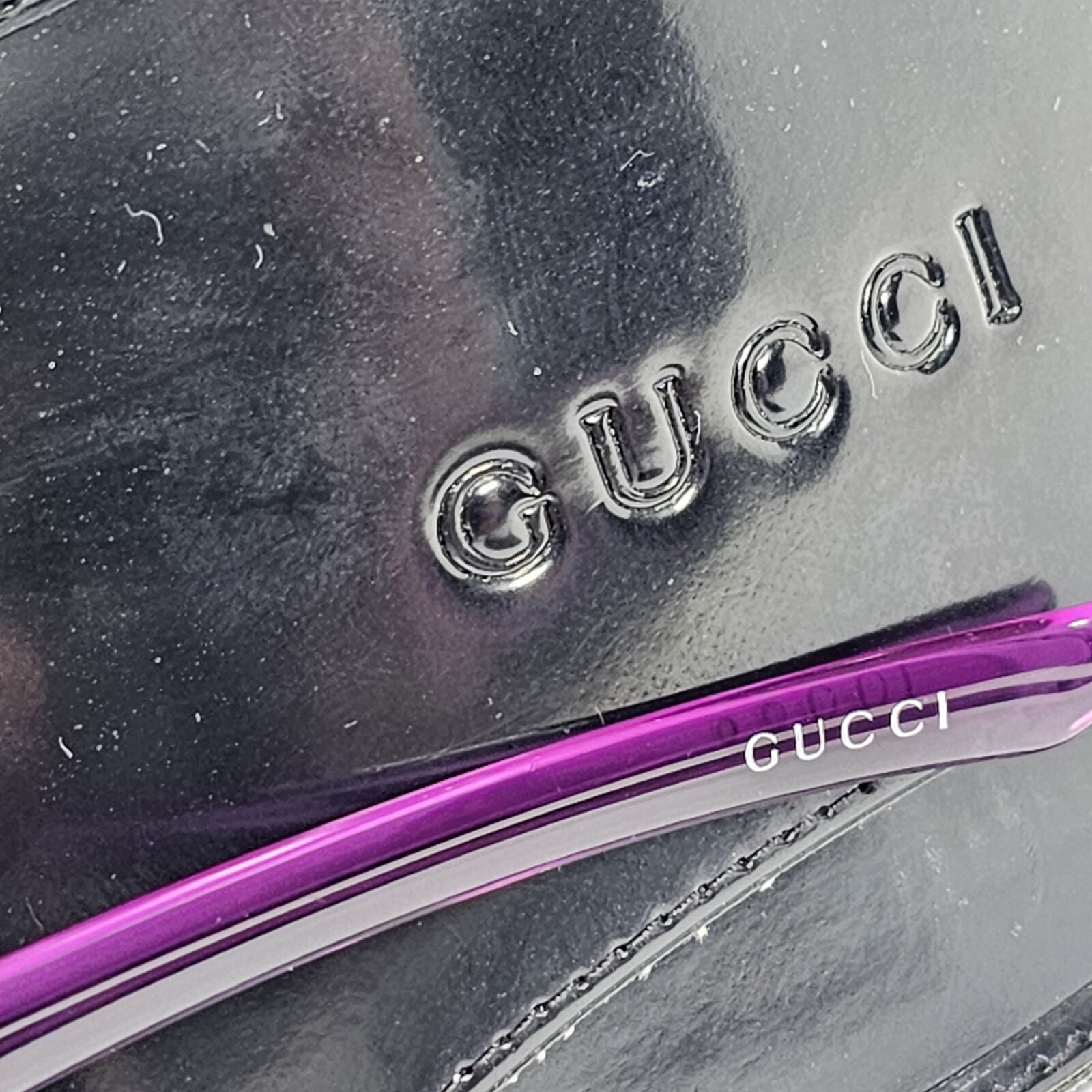 Gucci Sunglasses 2000 Vintage Polarized Violet Wrap Unisex GG 1497/S QA3 130224