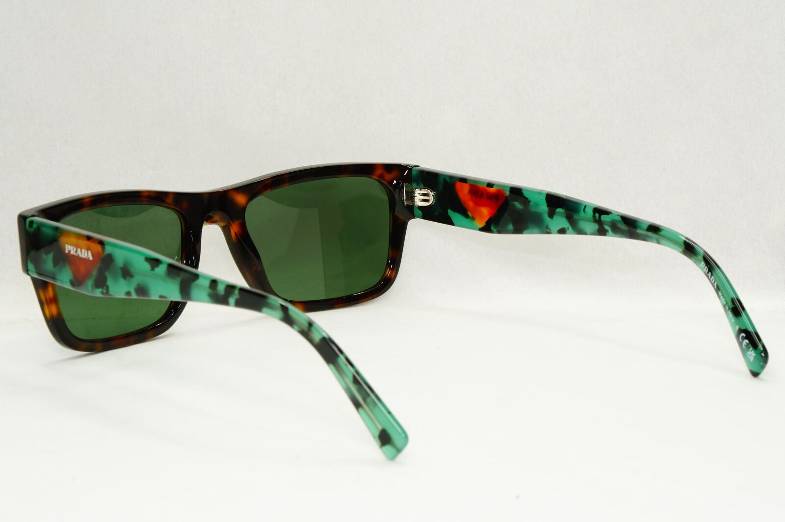 Prada Sunglasses Green Lens Brown Havana Tortoise PR15YV VPR 15Y 23B-1O1 52mm