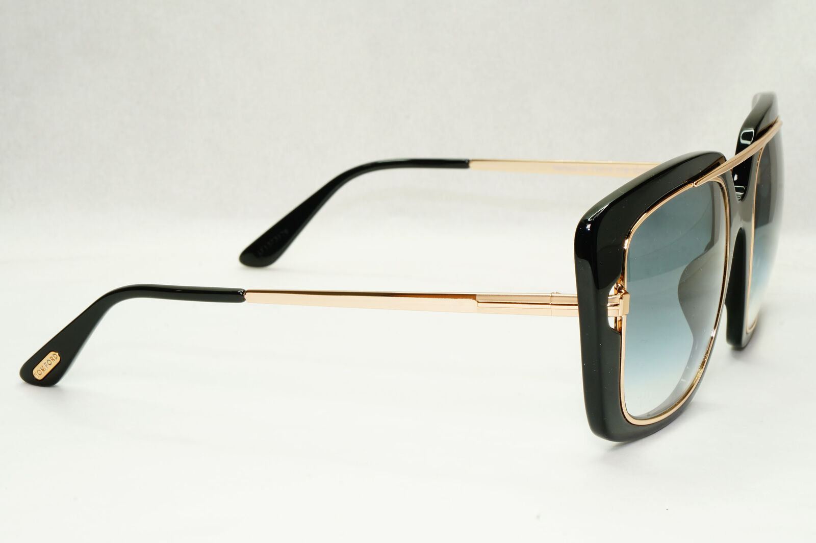 Tom Ford Sunglasses Marissa-02 Black Gold Blue Gradient Square FT0619 TF619 01B