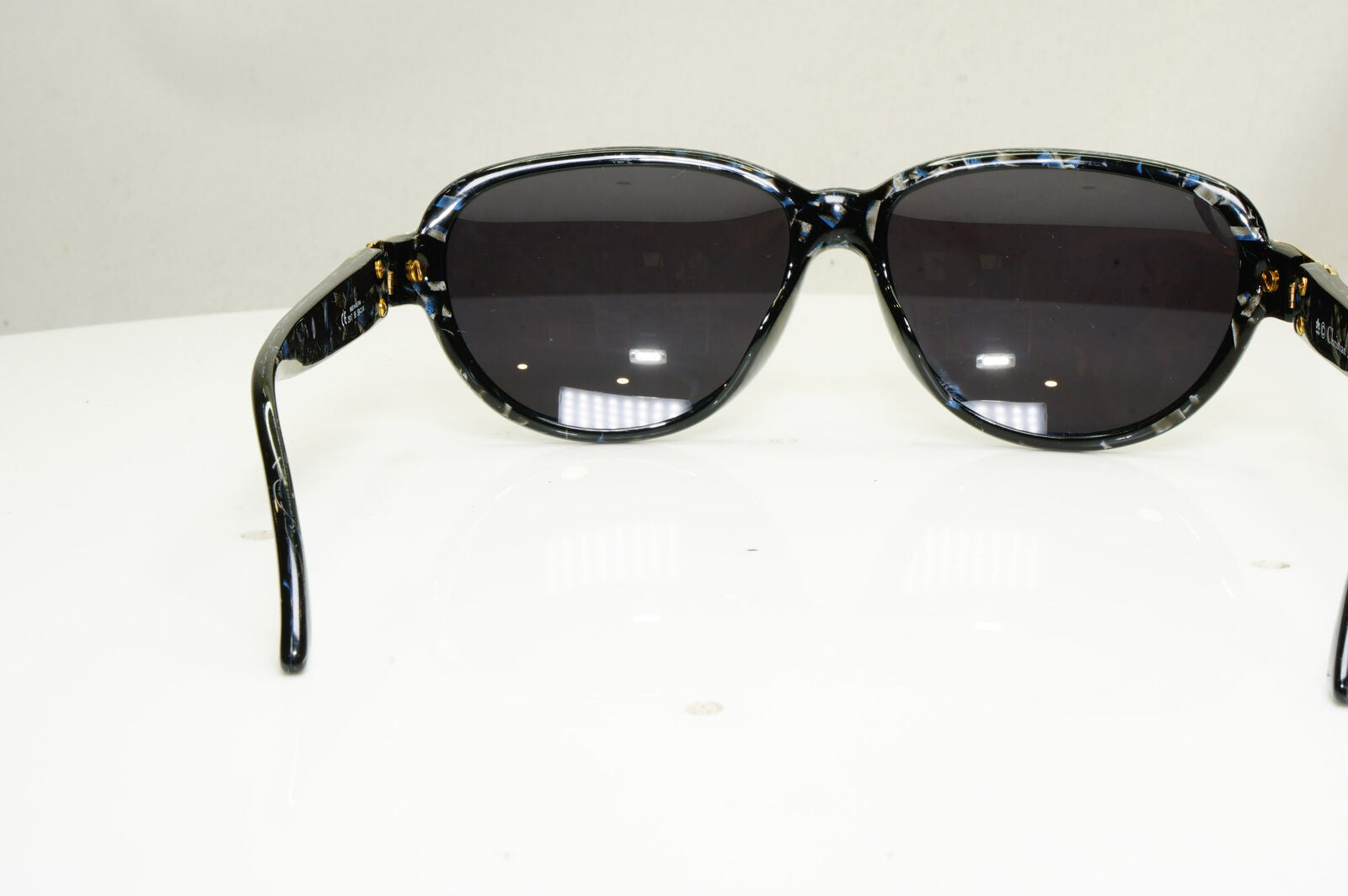Authentic DIOR Womens 1995 Vintage Austria Sunglasses Marble Gold 2917 95 30534