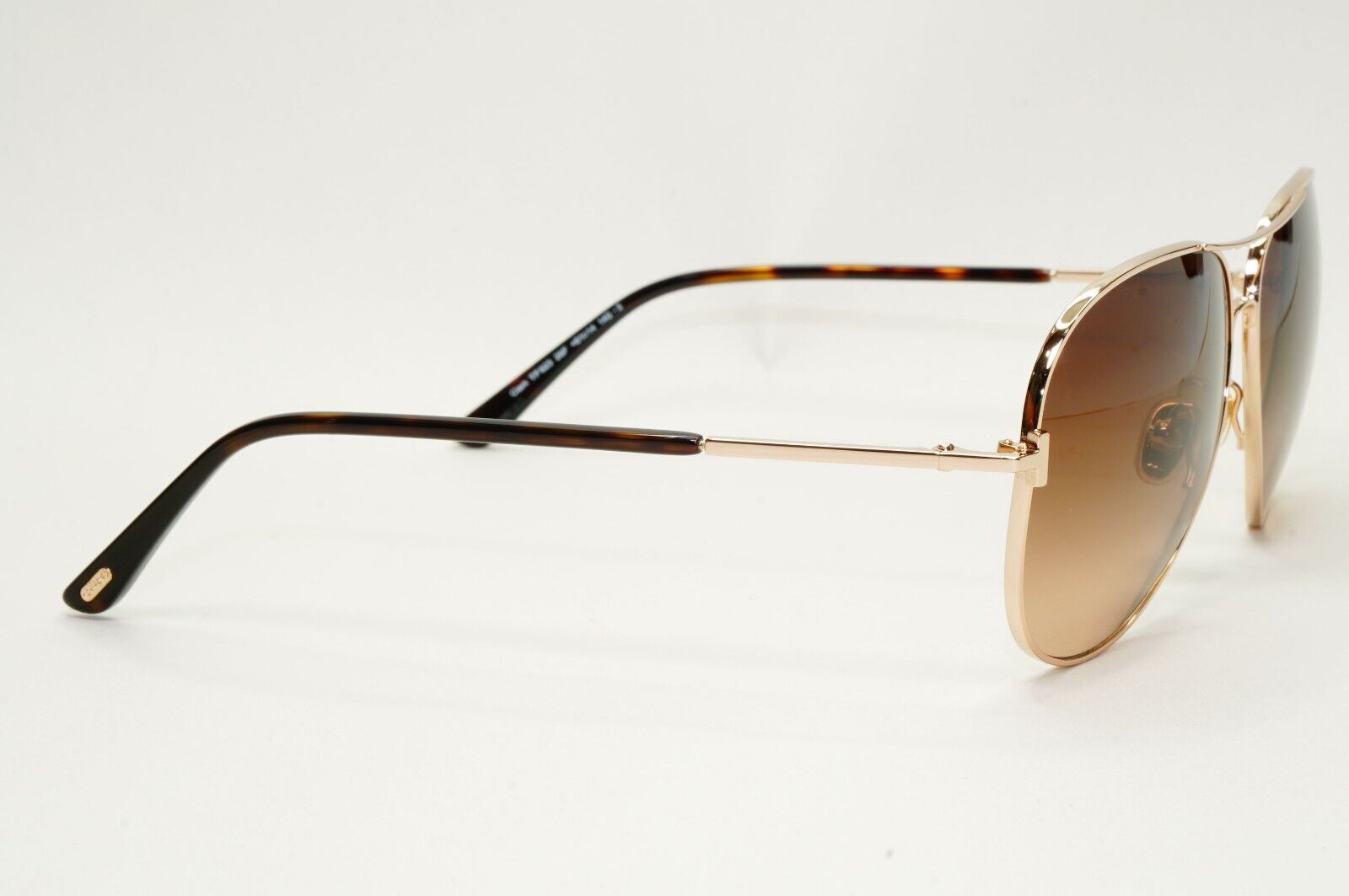 Tom Ford Sunglasses Clark Gold Pilot Brown Gradient Metal FT0823 TF 823 28F [a]