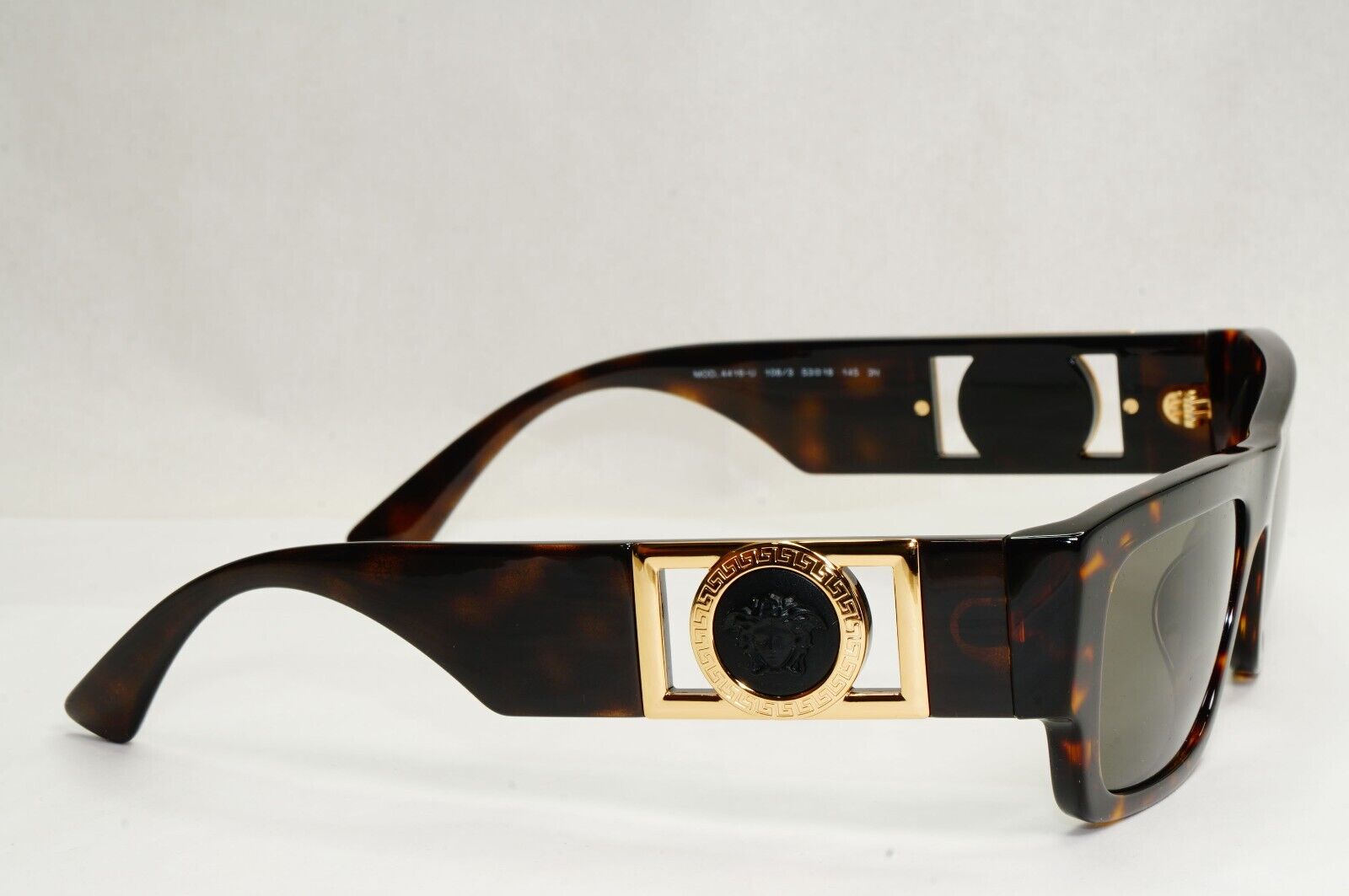 Versace Sunglasses Brown Square Tortoise Havana Gold MOD VE 4416-U 108/3 53mm