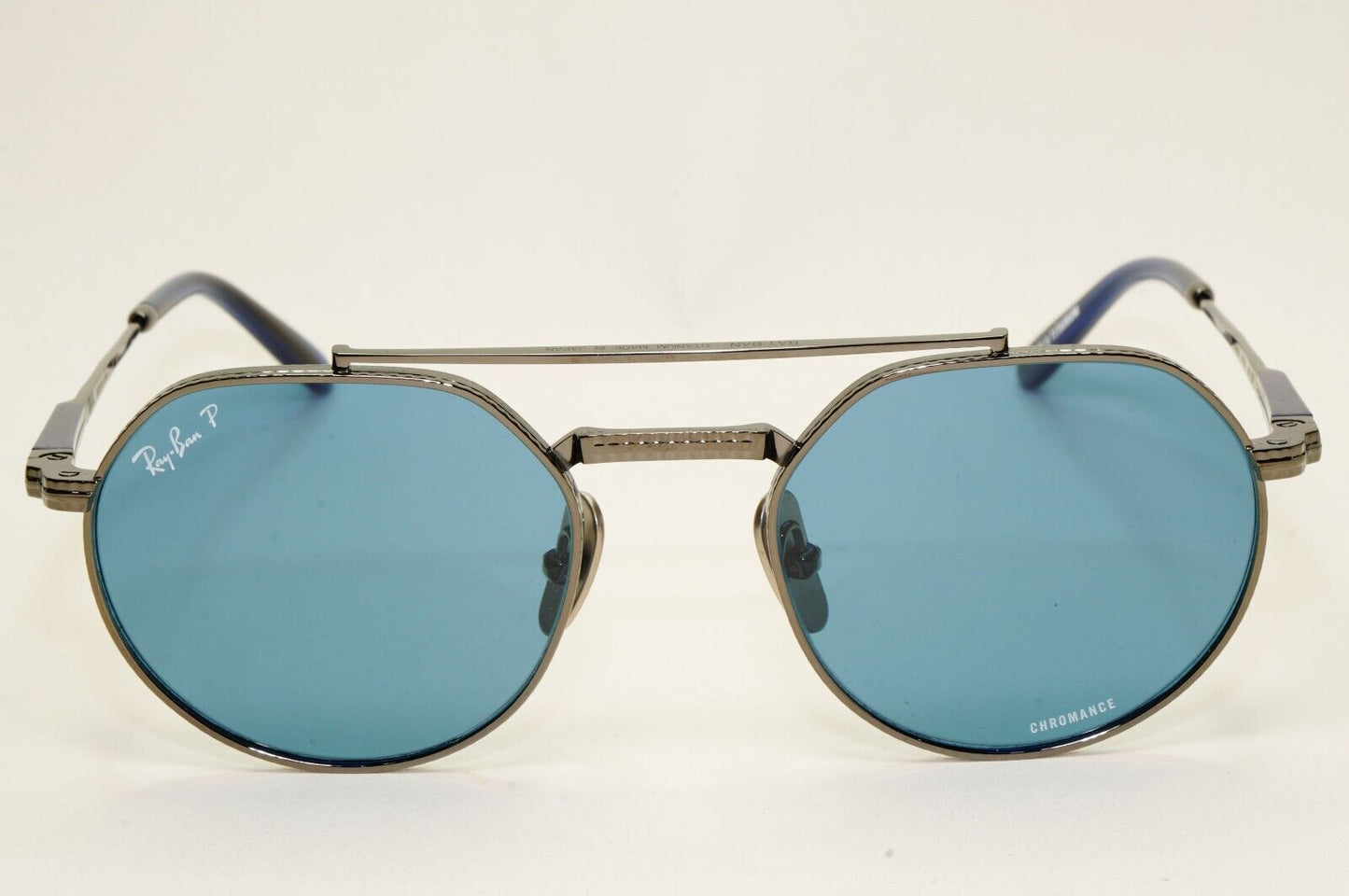 Ray-Ban Sunglasses Jack II Titanium Polarized Gunmetal Blue RB 8265 3142/S2 51mm