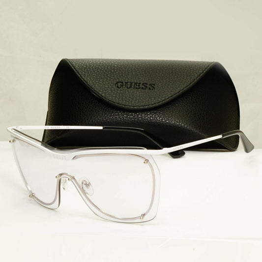 Guess Sunglasses Shield White Lilac Light Tint Visor Mask Womens GU 7720 21C