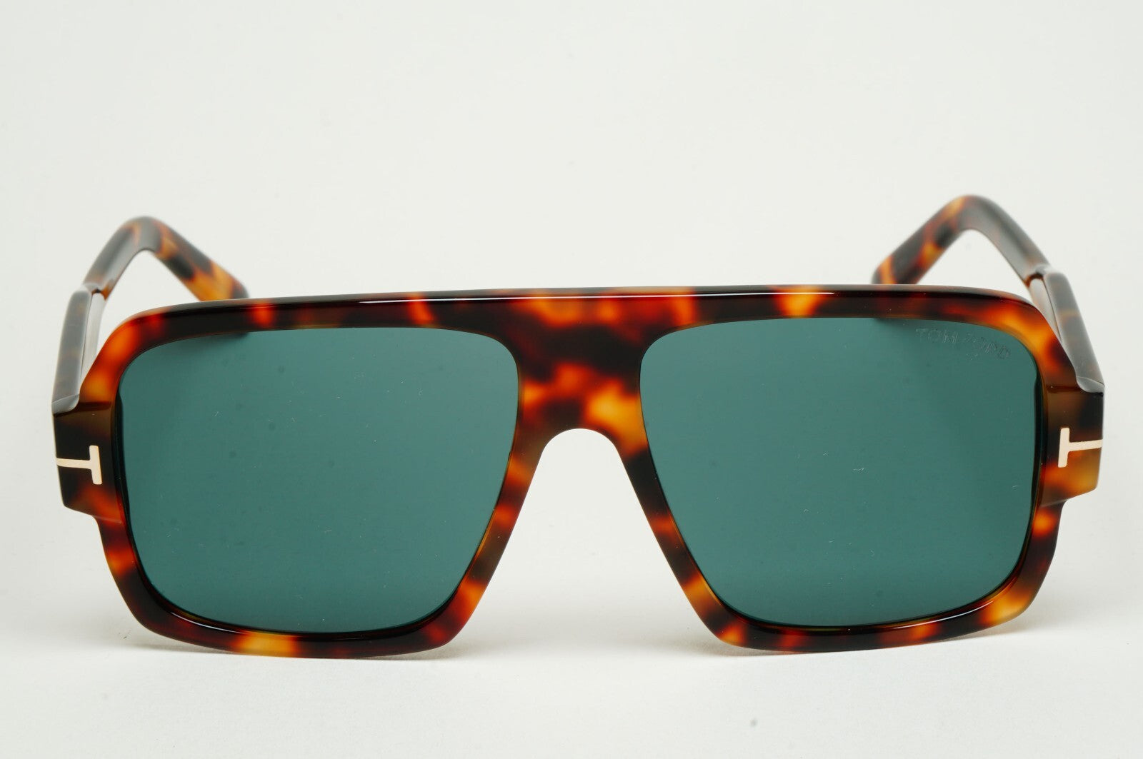 Tom Ford Sunglasses Camden Square Navigator Brown Tortoise Green TF 933 53V 58mm