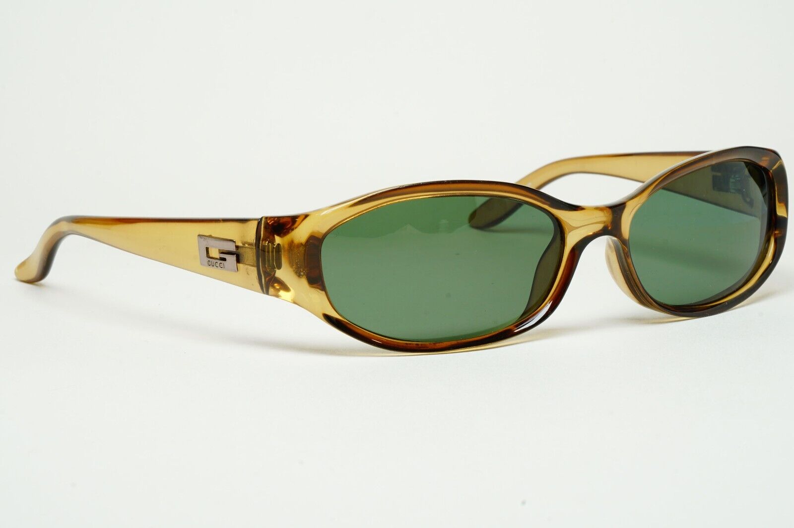 Gucci Sunglasses 1998 Vintage Honey Transparent Brown Green GG 2456/S K02 290125