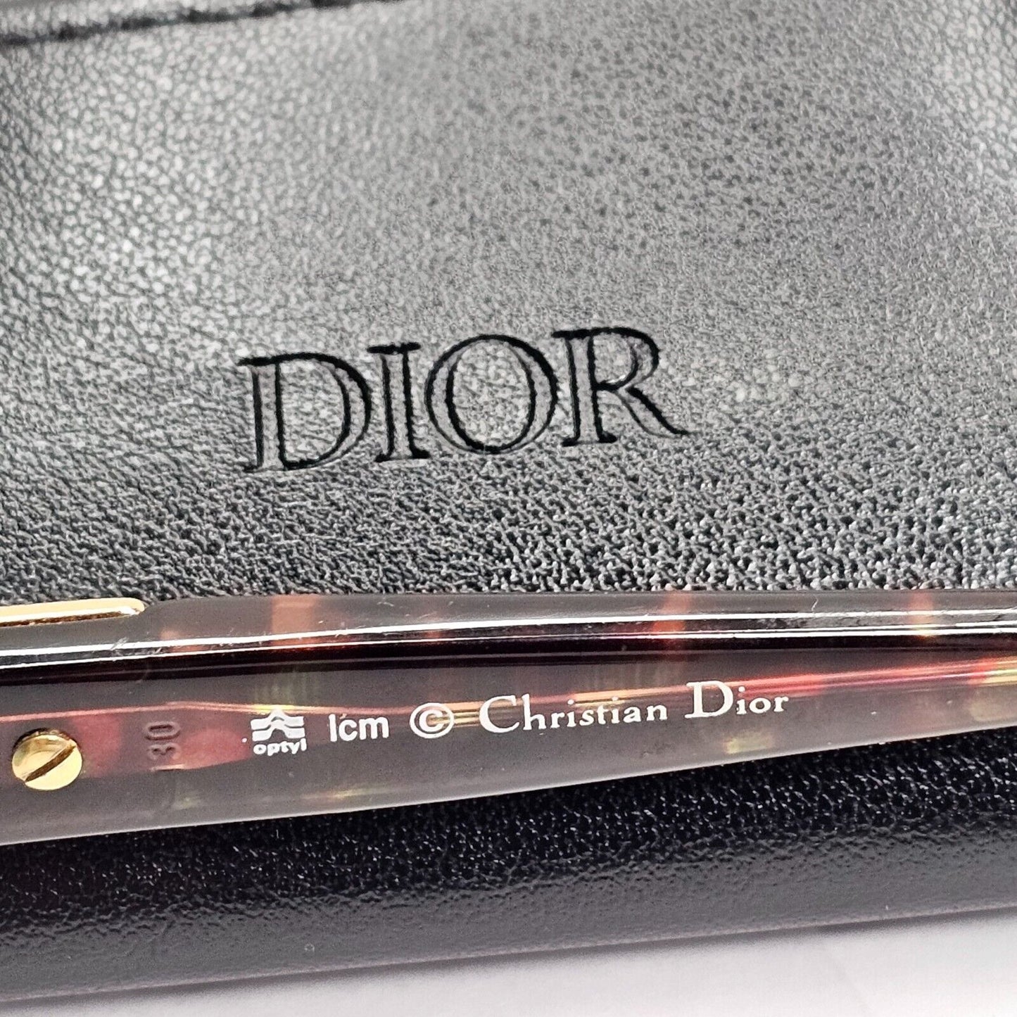 Dior Sunglasses 1990s Austria Gold Diamante Crystal Blue Mirror 2619 44 180324