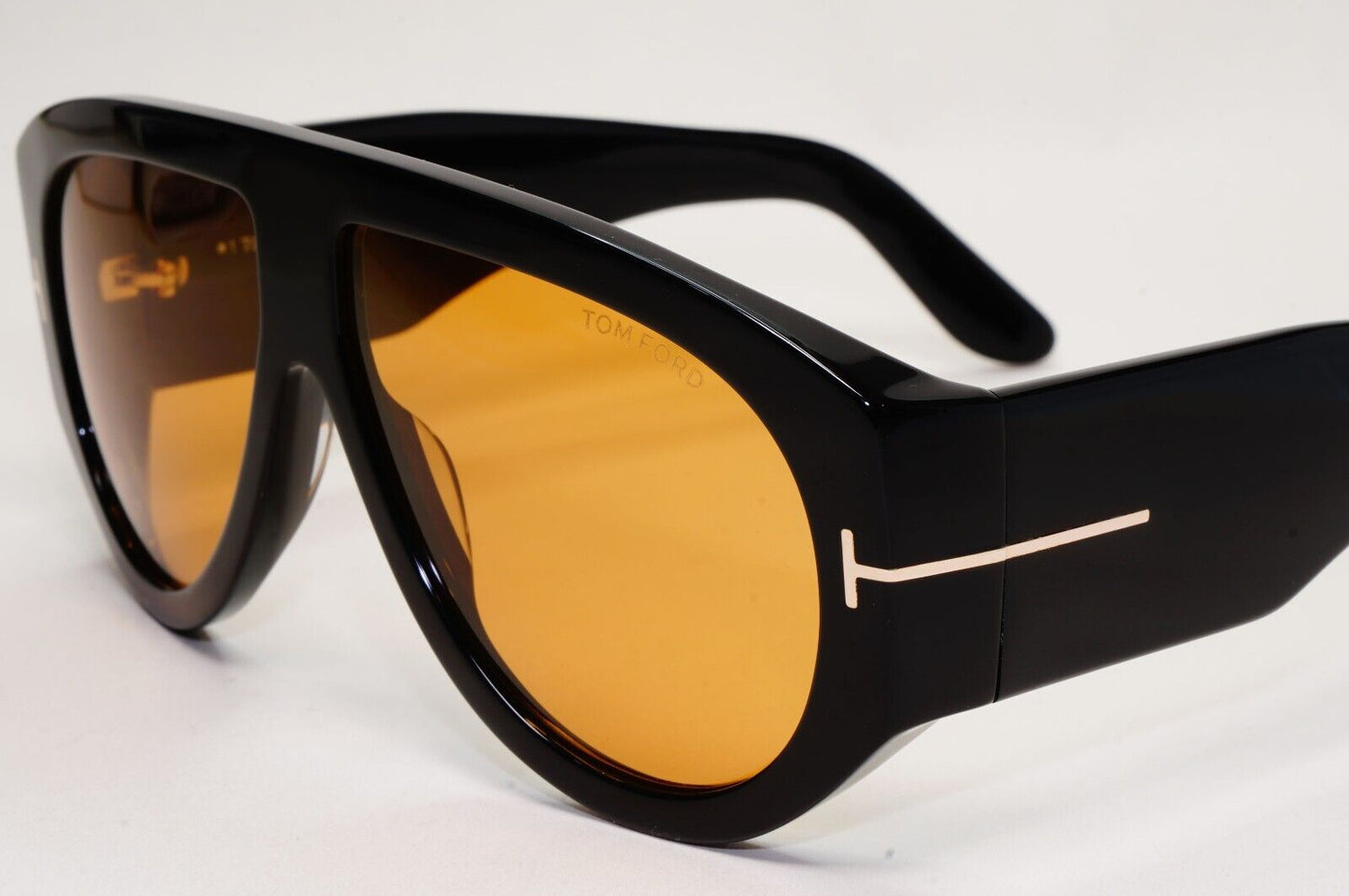 Tom Ford Sunglasses Bronson Black Brown Yellow Heavy Large TF 1044 FT1044 01E