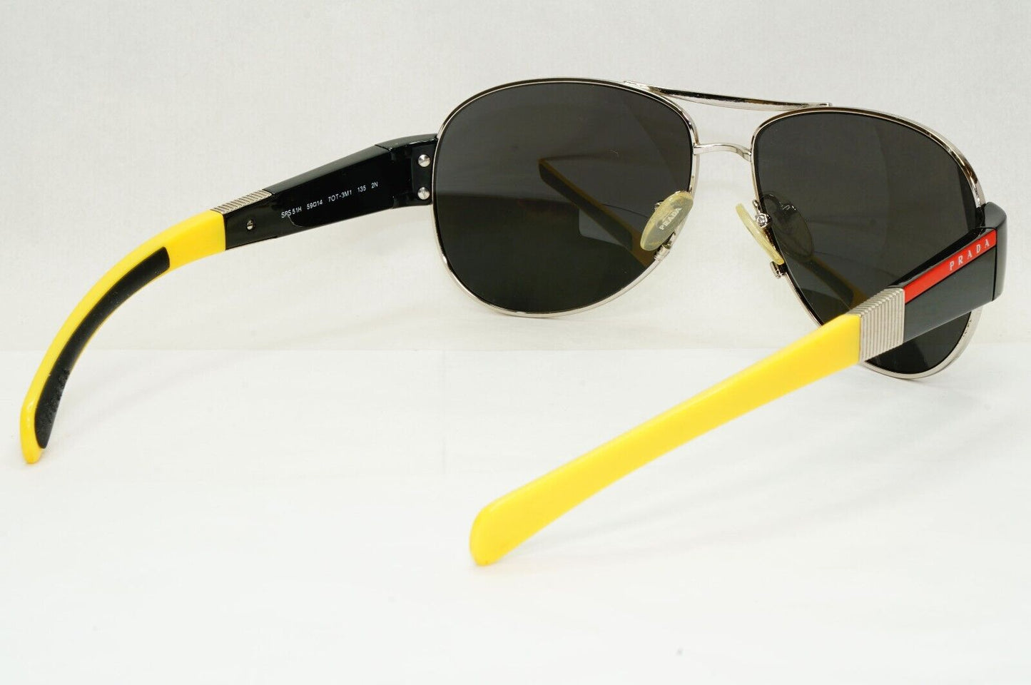 Prada Sunglasses 2006 Vintage Pilot Black Rossa PS51HS SPS 51H 7OT-3M1 111223