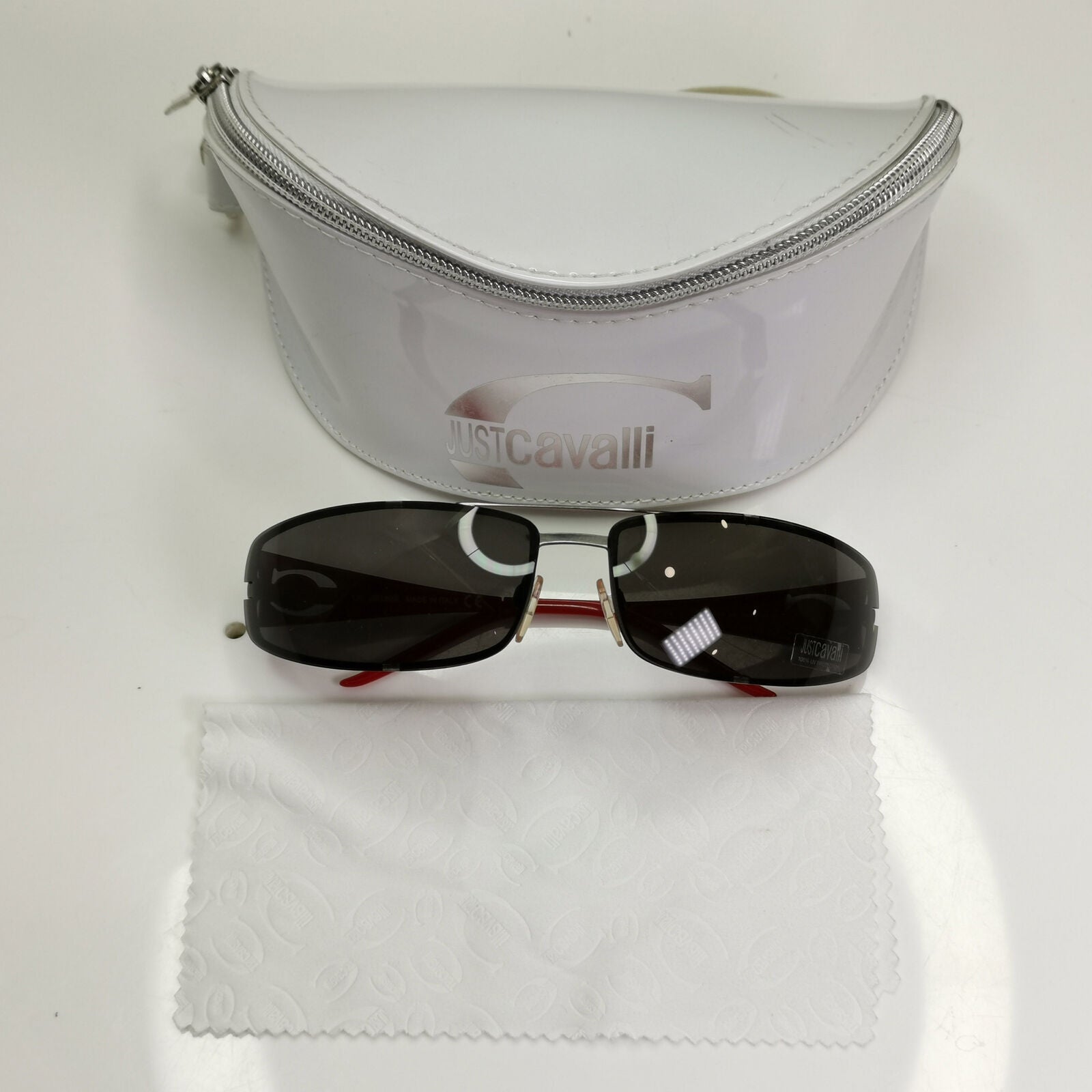 Authentic Just Cavalli Mens Womens Vintage Sunglasses Silver JC11 N31 34343