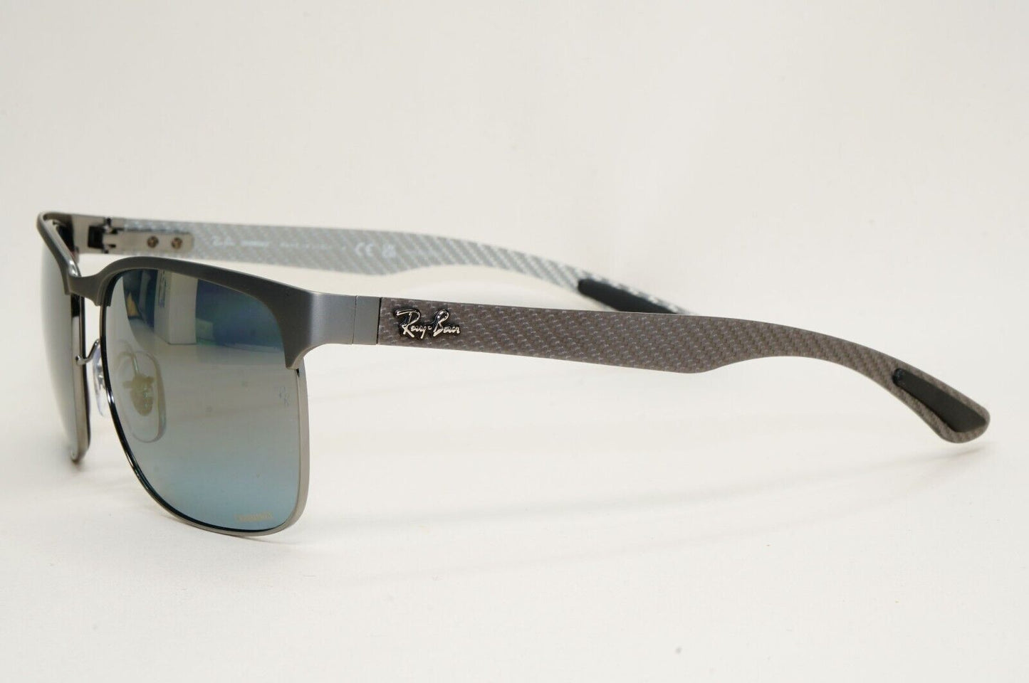 Ray-Ban Sunglasses Carbon Fibre Polarised Tech Chromance Grey RB 8319-CH 9075/J0