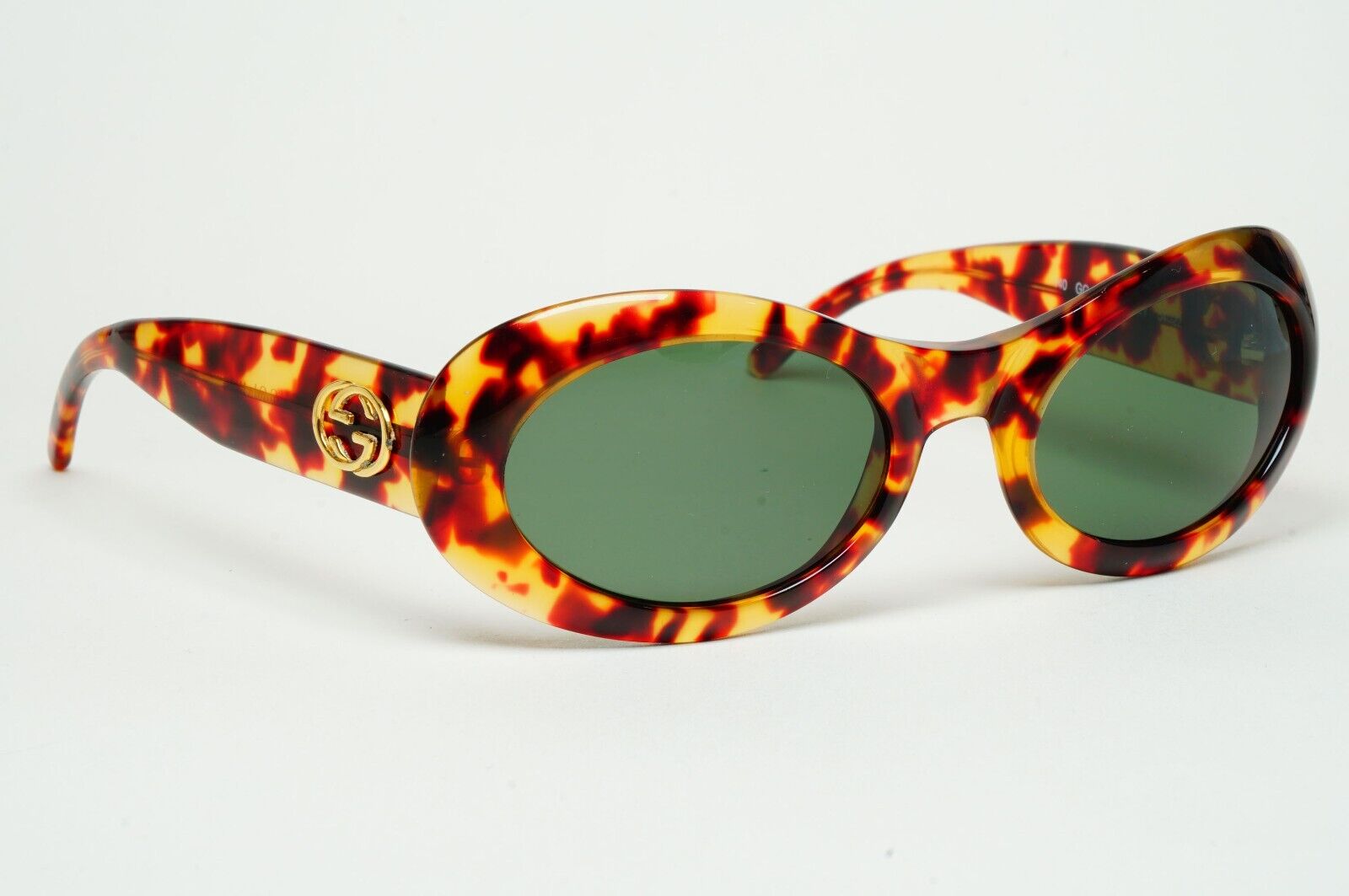 Gucci Sunglasses 1996 Vintage Brown Tortoise Oval GG 2400/N/S 54mm 02Y 280125