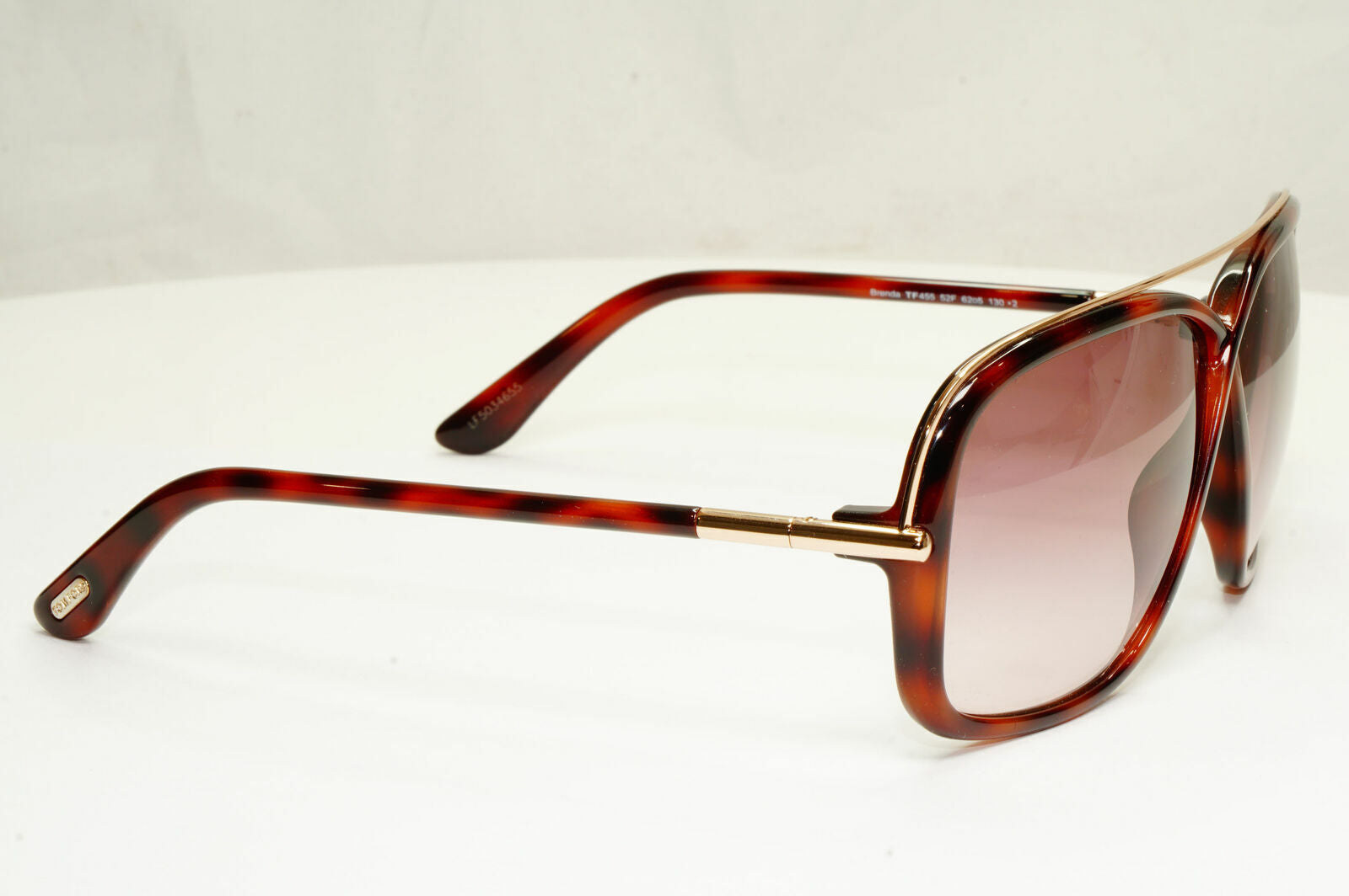 Tom Ford Brenda Sunglasses Square Brown Gradient Havana Gold TF455 52F FT0455