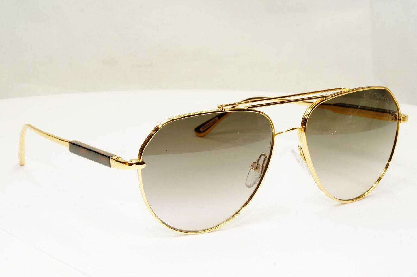 Tom Ford Sunglasses Andes Gold Pilot Metal Brown Grey FT0670 TF 670 30B 61mm
