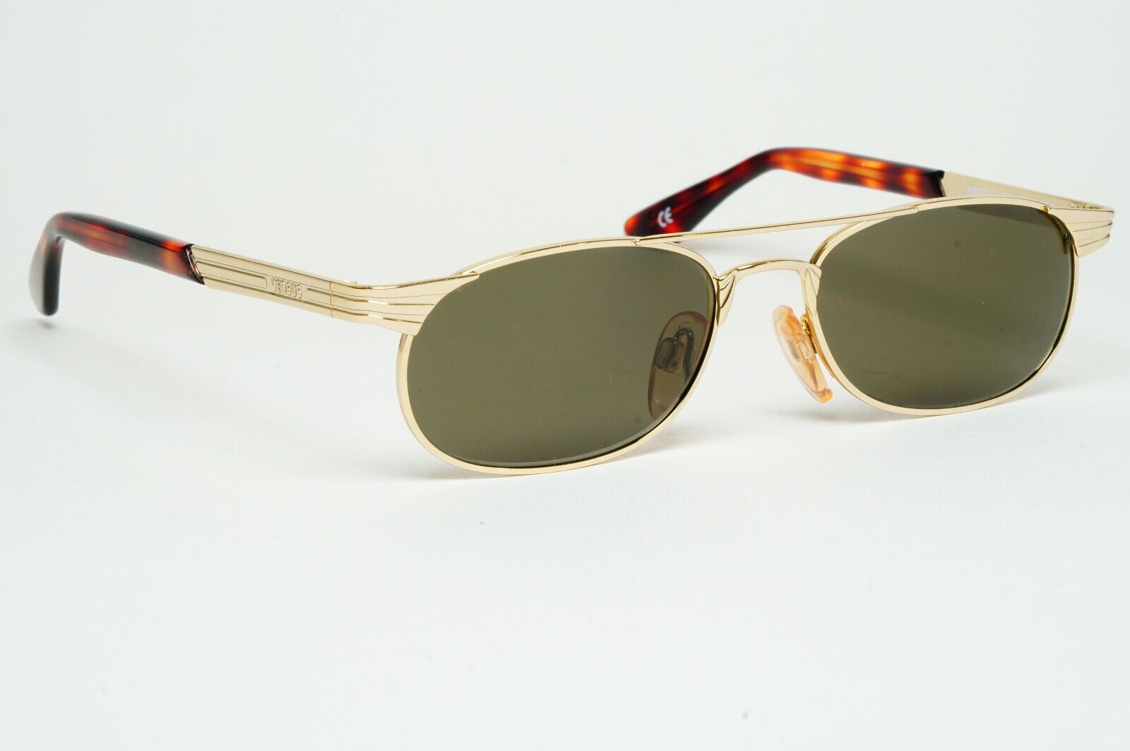 Versus Sunglasses 1996 by Gianni Versace Vintage Gold Grey MOD F17 COL 030