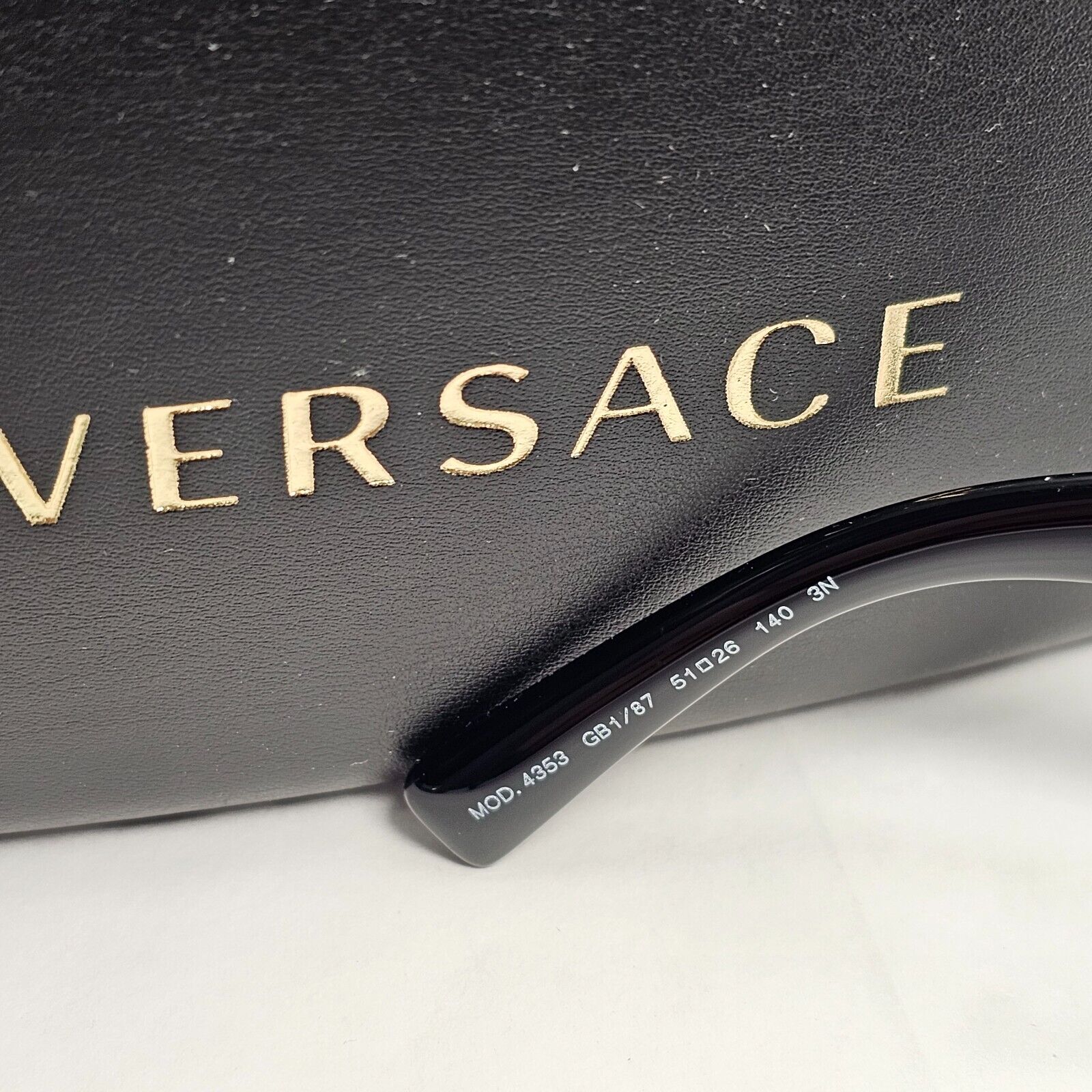 Versace Sunglasses Black Gold Medusa Tribute Edition Grey MOD VE 4353 GB1/87