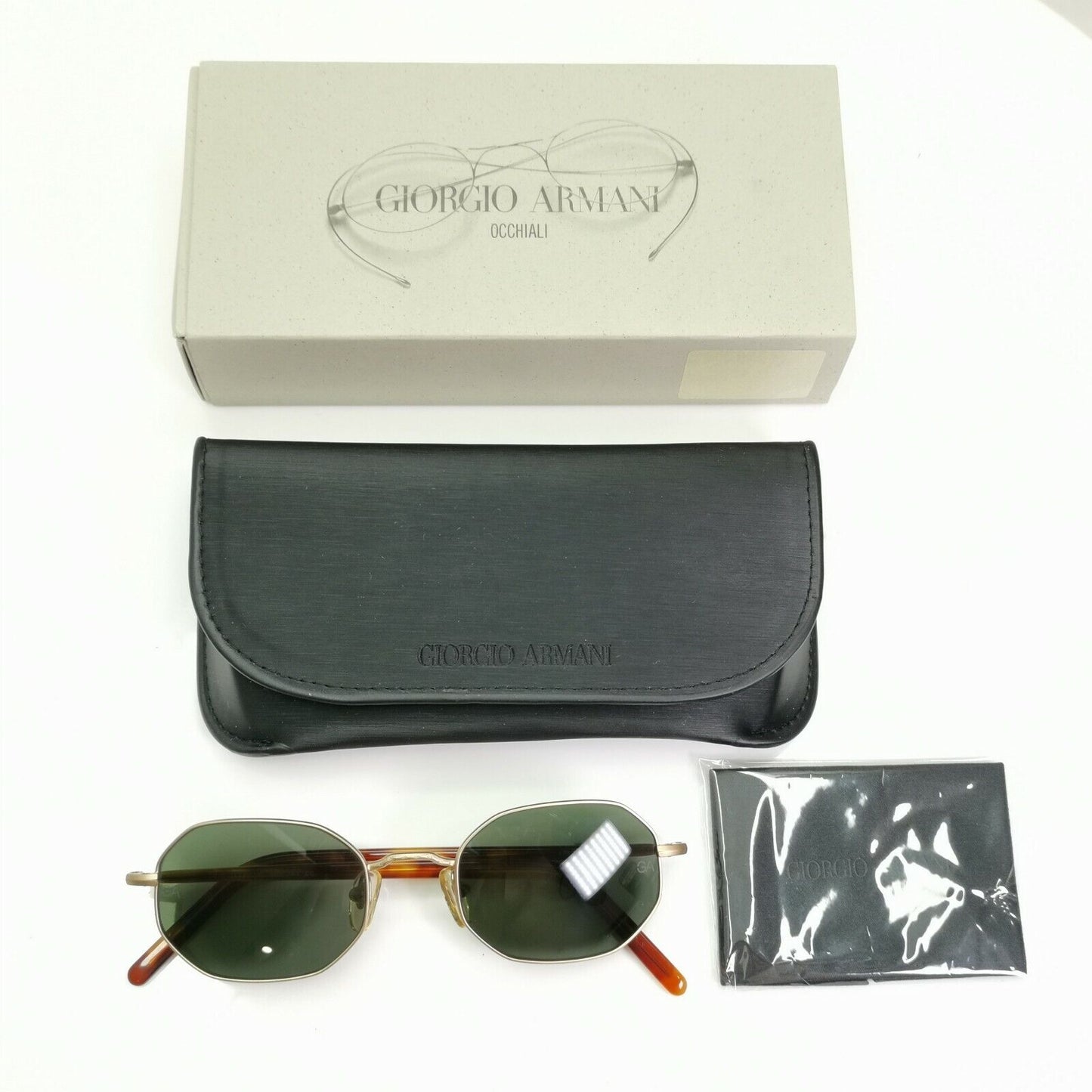 Authentic Giorgio Armani 1997 Vintage Sunglasses Gold Men Women 664 904/31