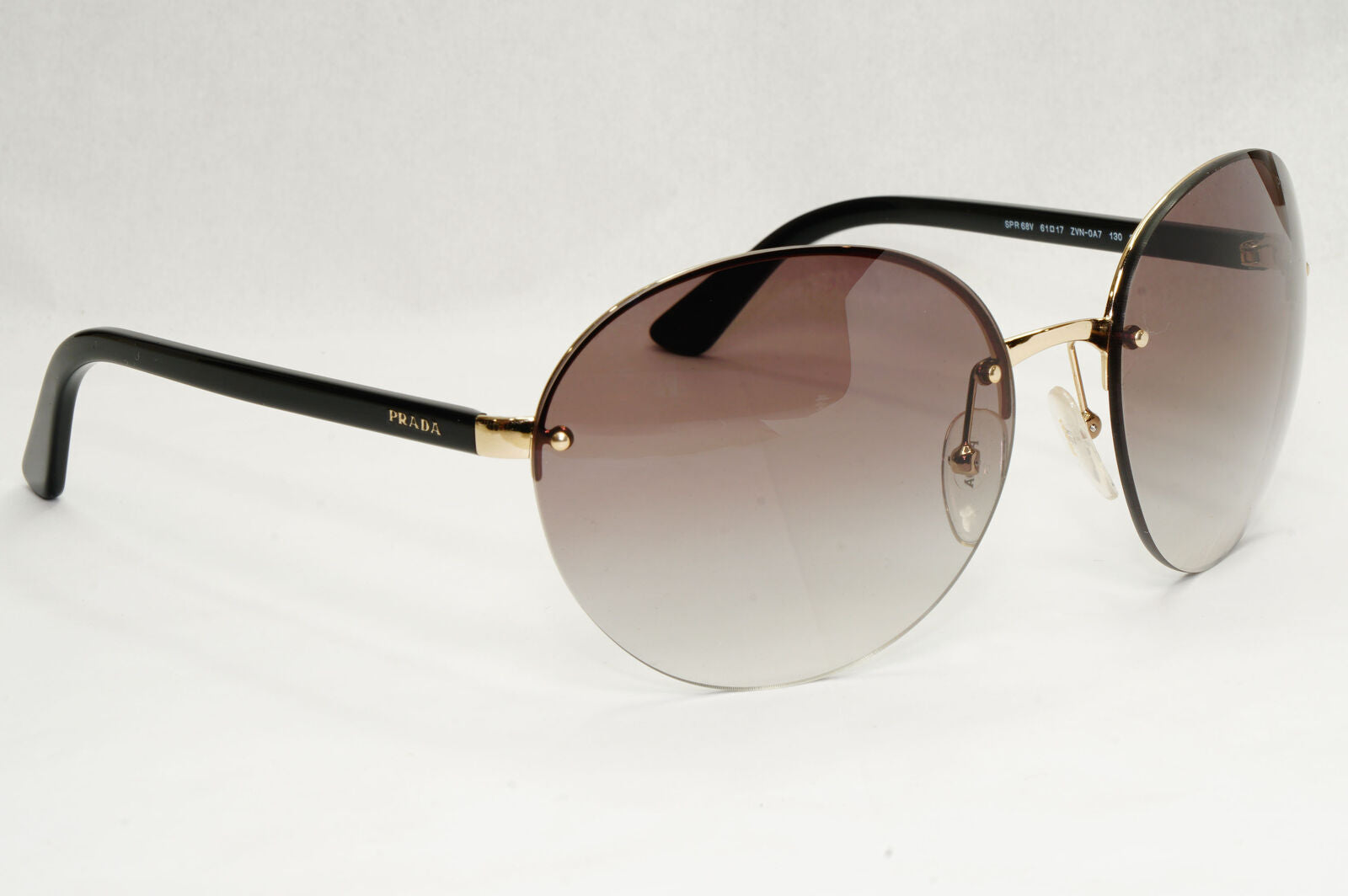 Prada Sunglasses Round Black Grey Gradient PR68VS SPR 68V ZVN-0A7 050124
