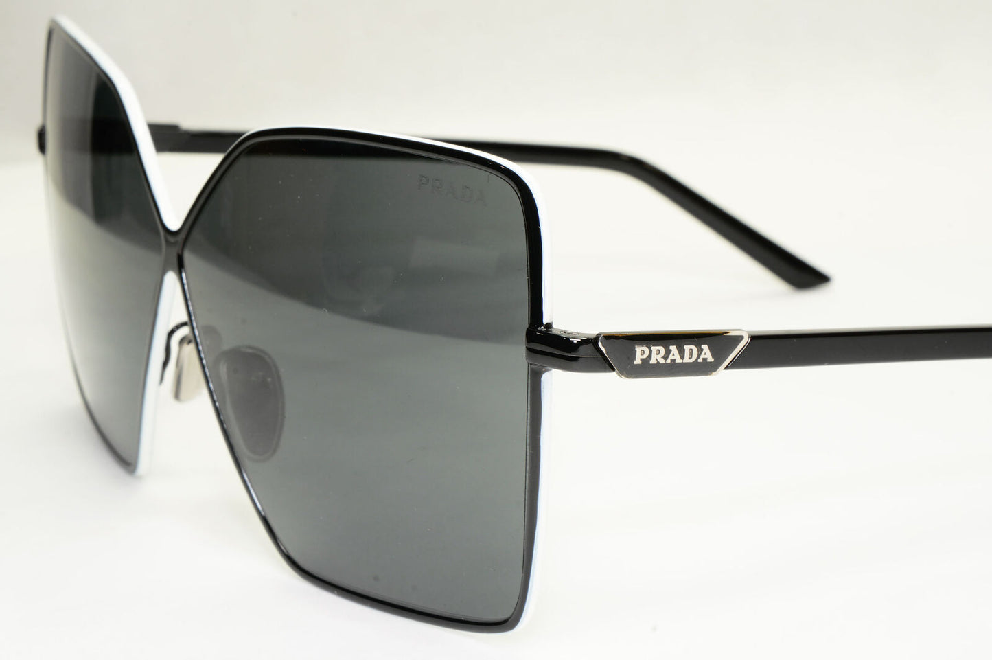 Prada Sunglasses Oversized Black Butterfly Square PR50YS SPR 50Y 1AB-5S0