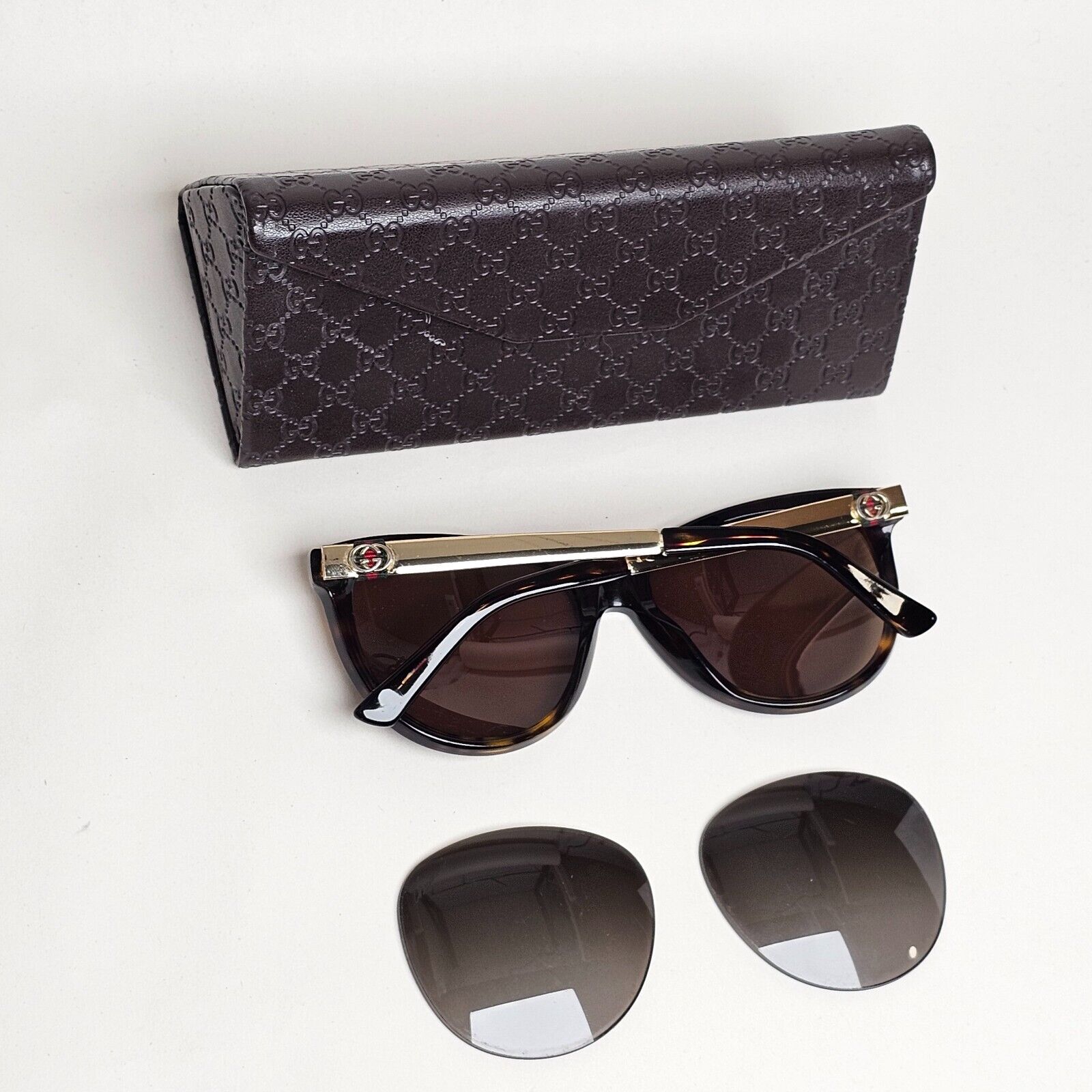 Gucci Sunglasses 2012 Vintage Ribbon Gold Brown GG 3784/S ANTHA 120125