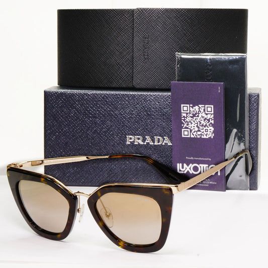 Prada Sunglasses Brown Gold Mirror Cinema Catwalk PR53SS SPR 53S 2AU-6O0