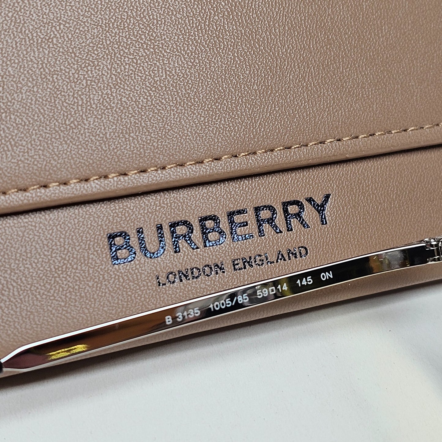 Burberry Sunglasses Scott Silver Yellow Metal Pilot BE 3135 1005/85 59mm A