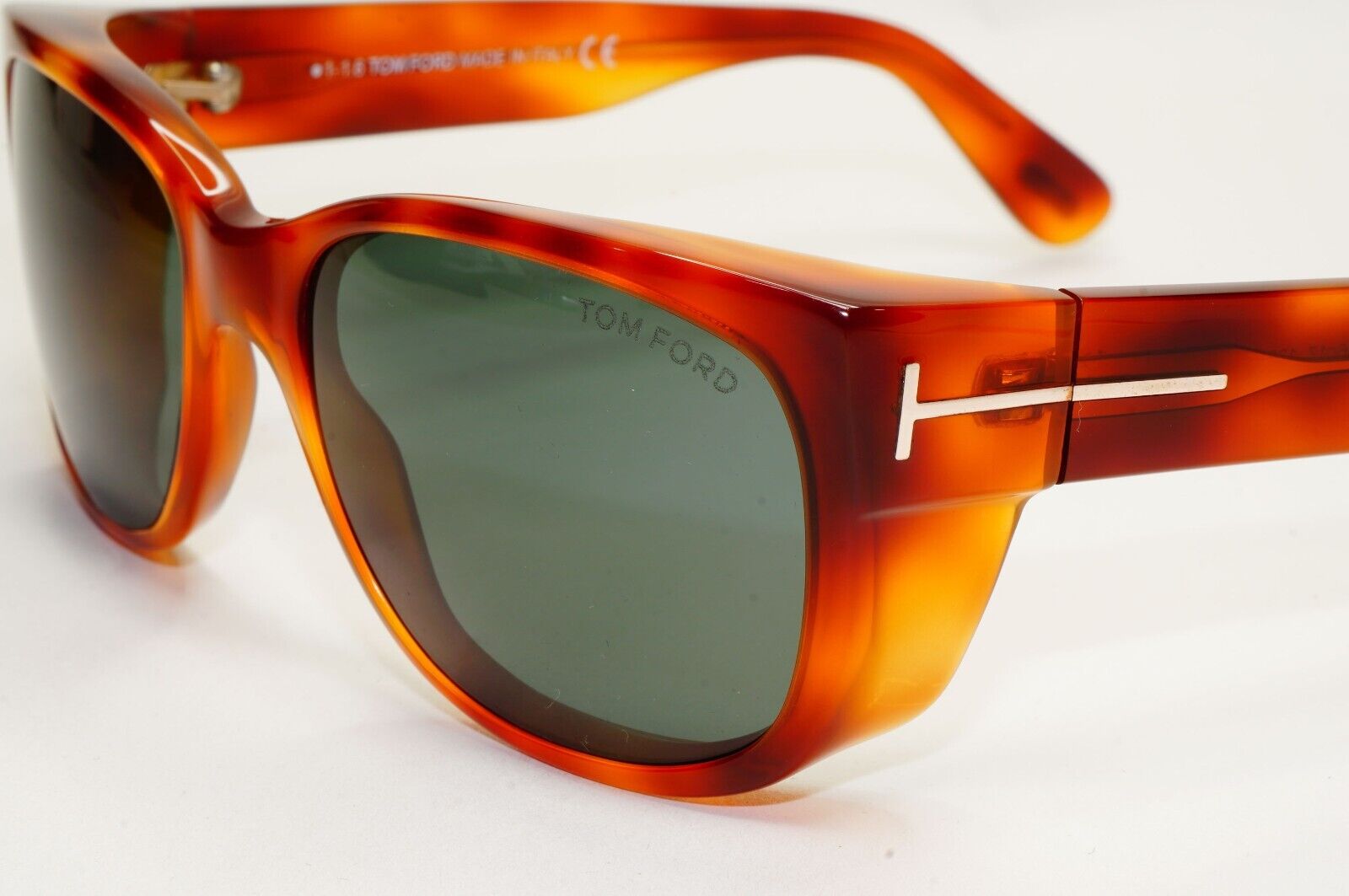 Tom Ford Sunglasses Carson Brown Tortoise Havana Green Square TF 441 53N FT0441