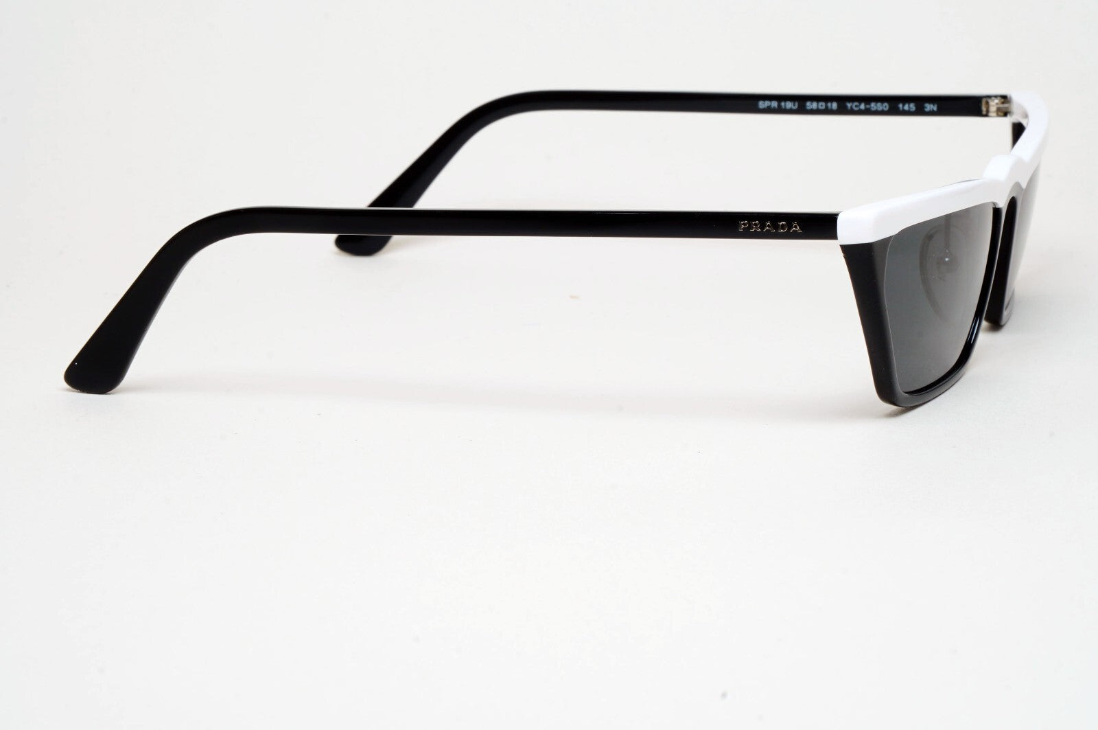 Prada Sunglasses 2018 Ultravox Black White Slim PR19US SPR 19U YC4-5S0 200225
