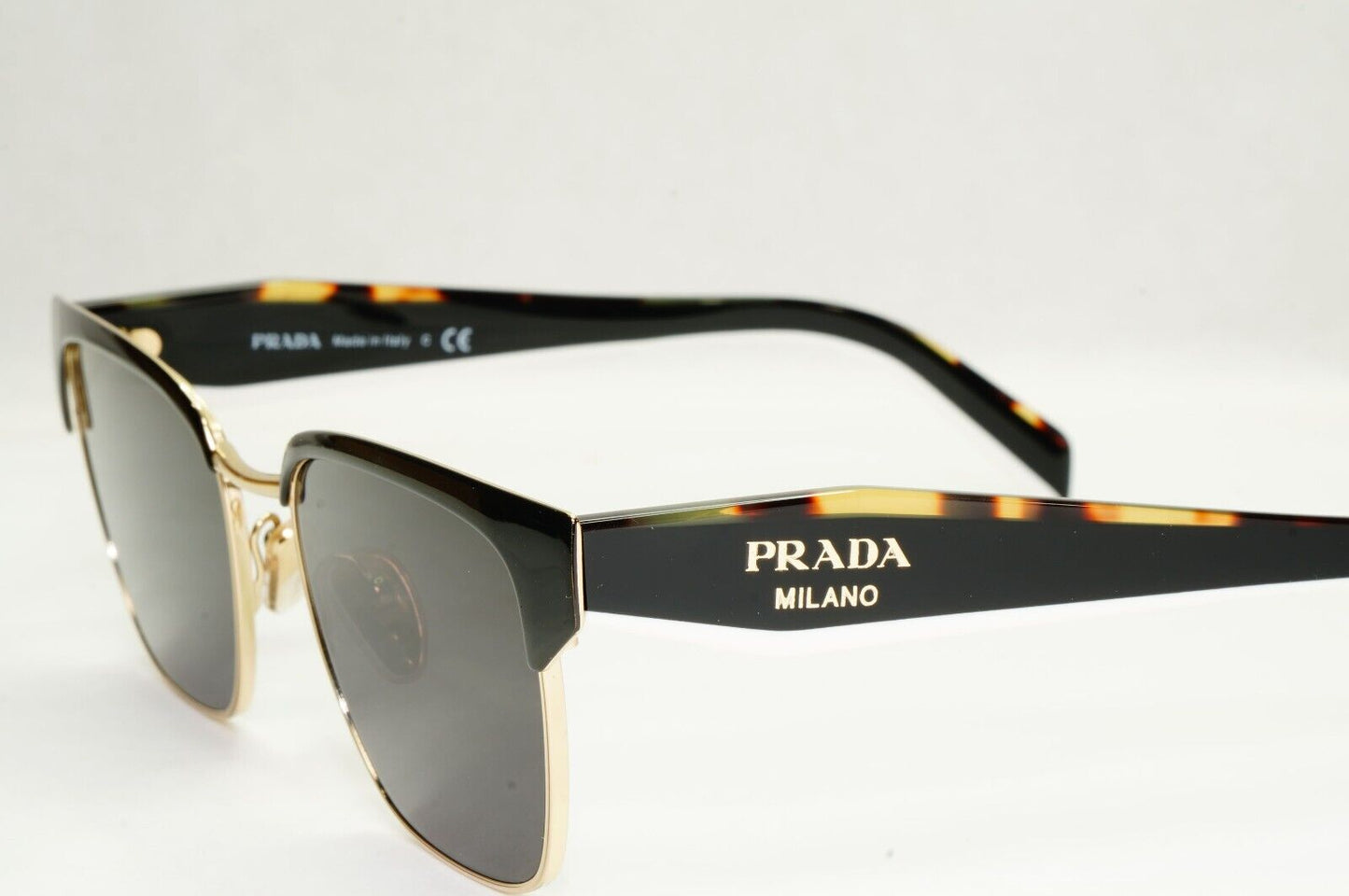 Prada Sunglasses Black Gold Tortoise Brown Milano PR65YV VPR 65Y AAV-1O1 51mm