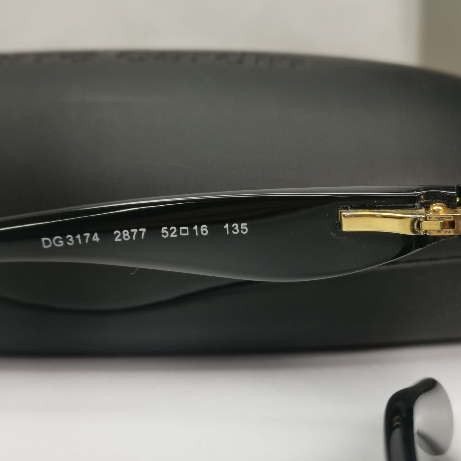 Dolce & Gabbana Black Sunglasses Polka Dot Gold Square DG 3174 2877 250123