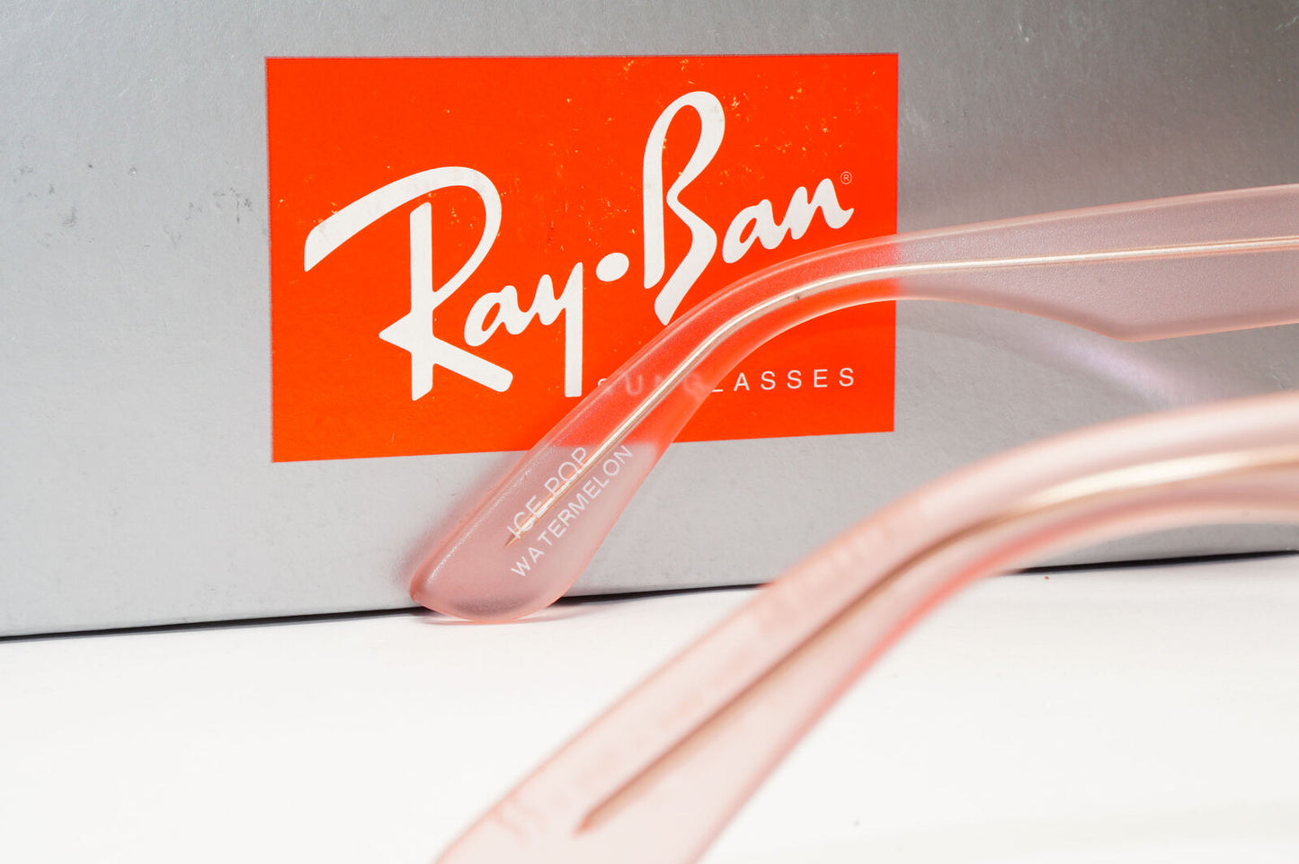 Ray-Ban Sunglasses Wayfarer Ice Pop Watermelon Pink Brown RB 2140 6057/X3 50mm
