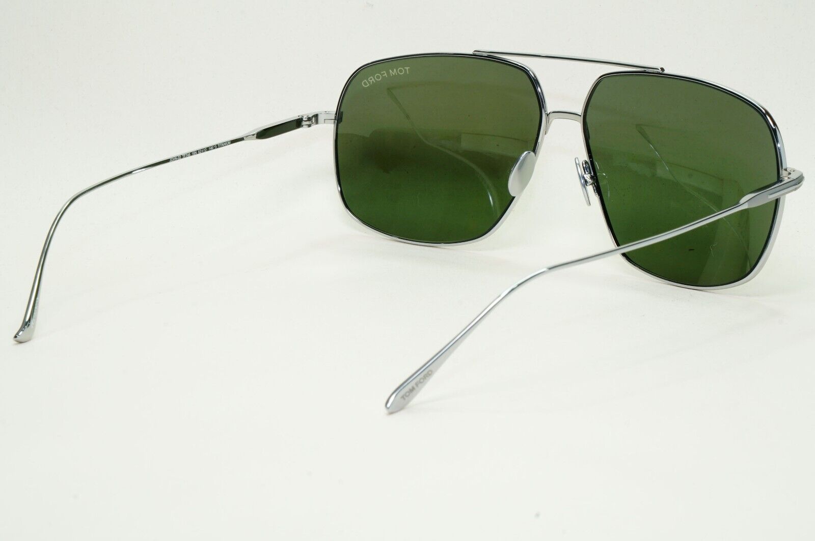 Tom Ford Sunglasses John-02 Titanium Silver Palladium Green FT0746 TF 746 16N