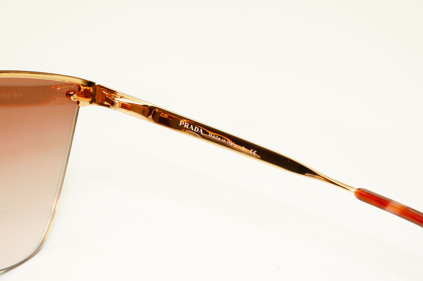 Prada Gold Cinema Mirror Sunglasses Gradient Pink Catwalk PR68TS SPR 68T SVF-AD2