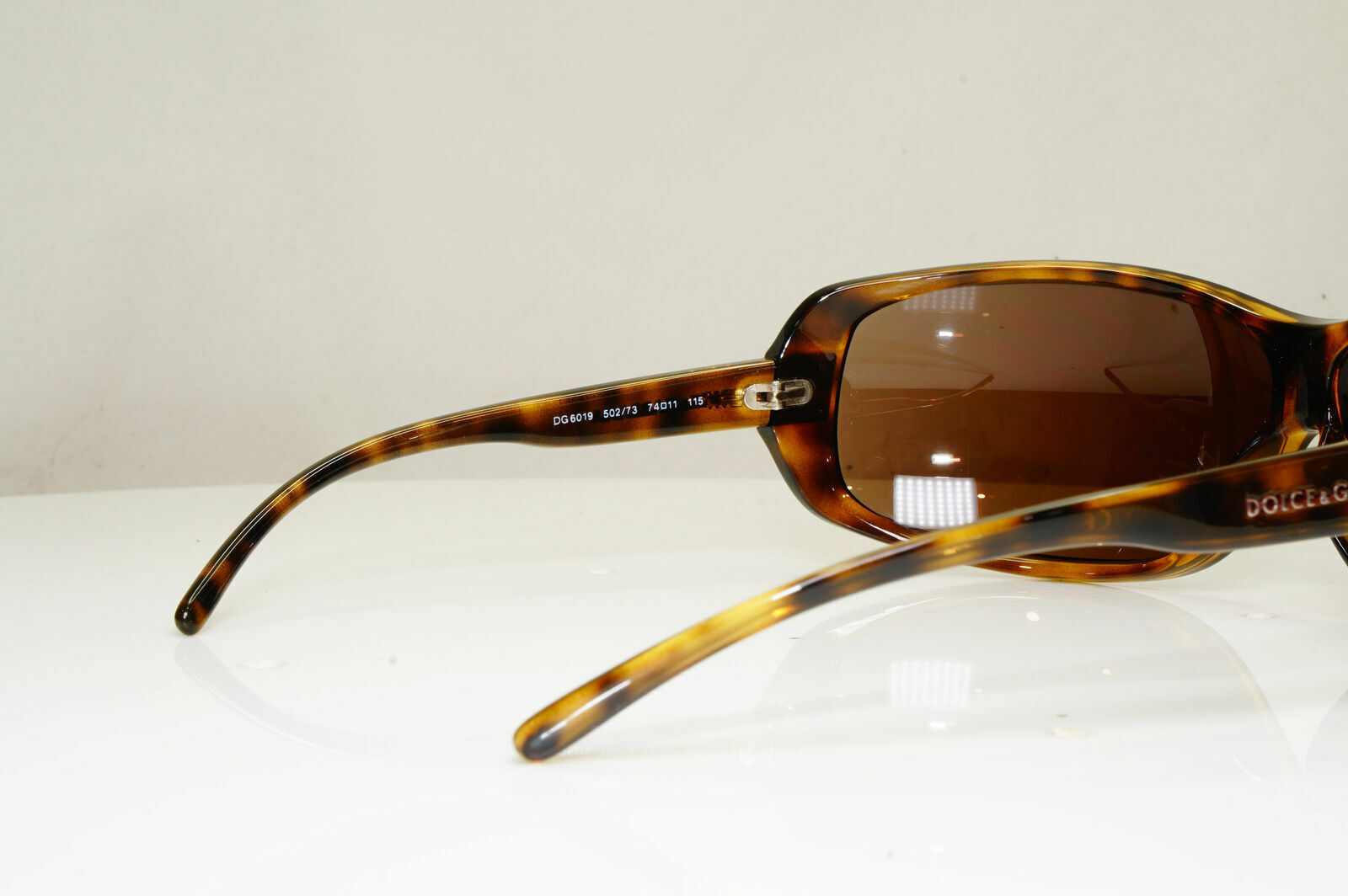 Dolce & Gabbana Brown Wrap Large Sunglasses Havana Womens D&G 6019 502/73 29231